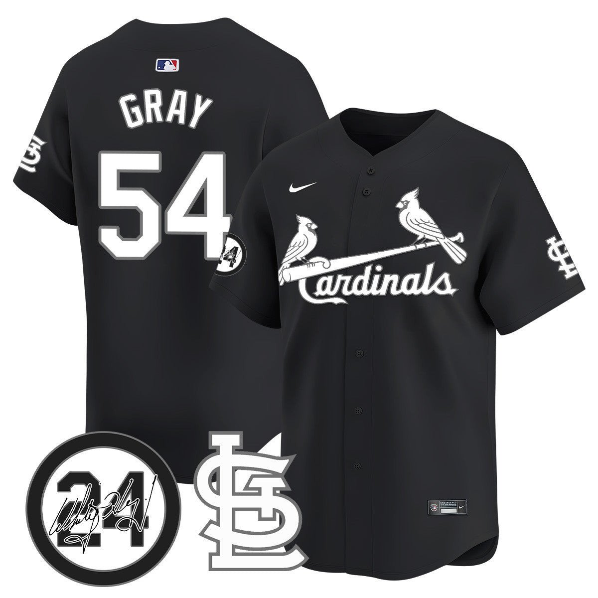 Men's St. Louis Cardinals Memorial Vapor Premier Limited Jersey - All Stitched