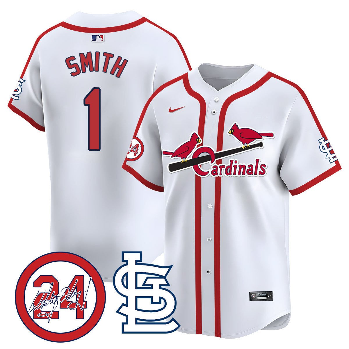 Men's St. Louis Cardinals Memorial Vapor Premier Limited Jersey - All Stitched