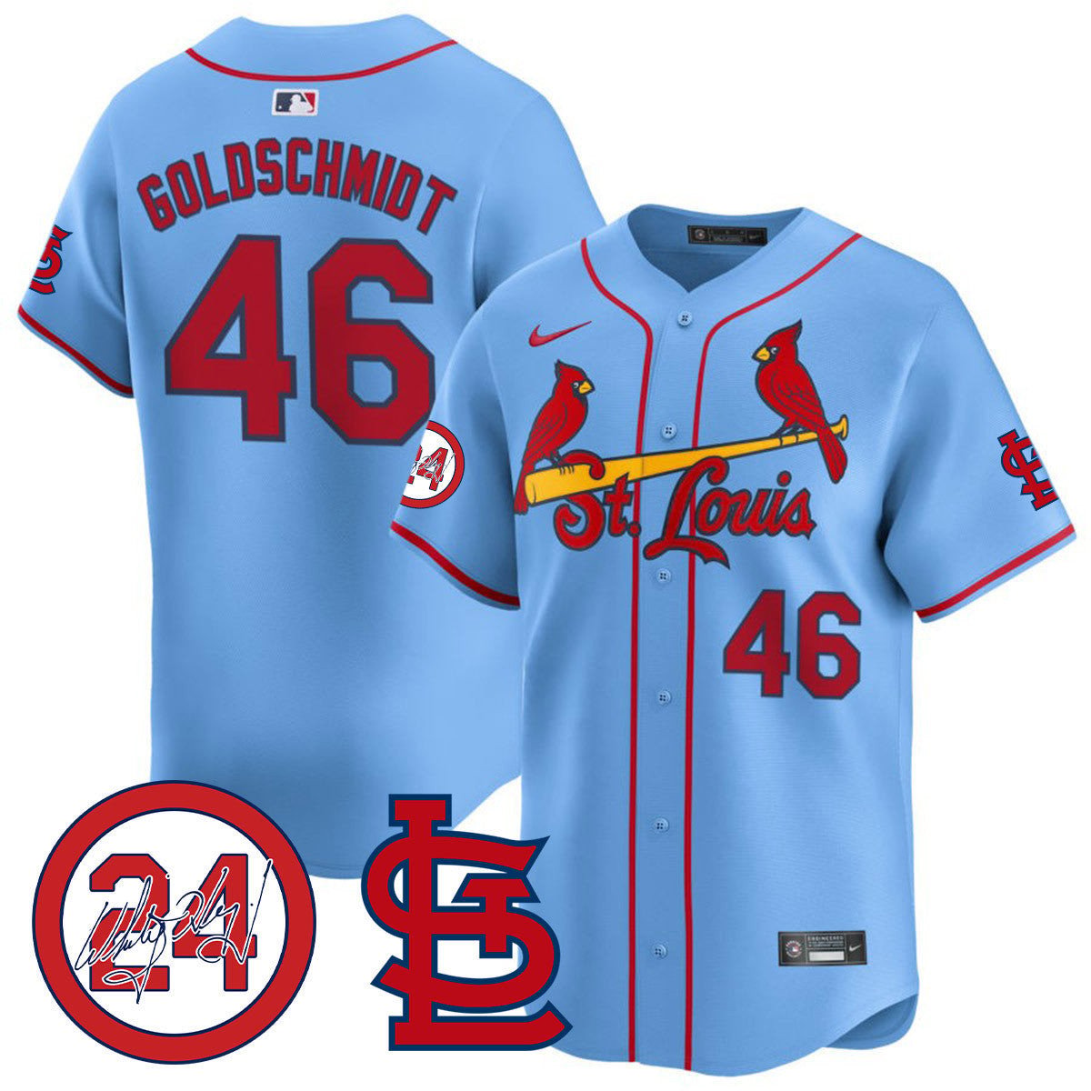 Men's St. Louis Cardinals Memorial Vapor Premier Limited Jersey - All Stitched