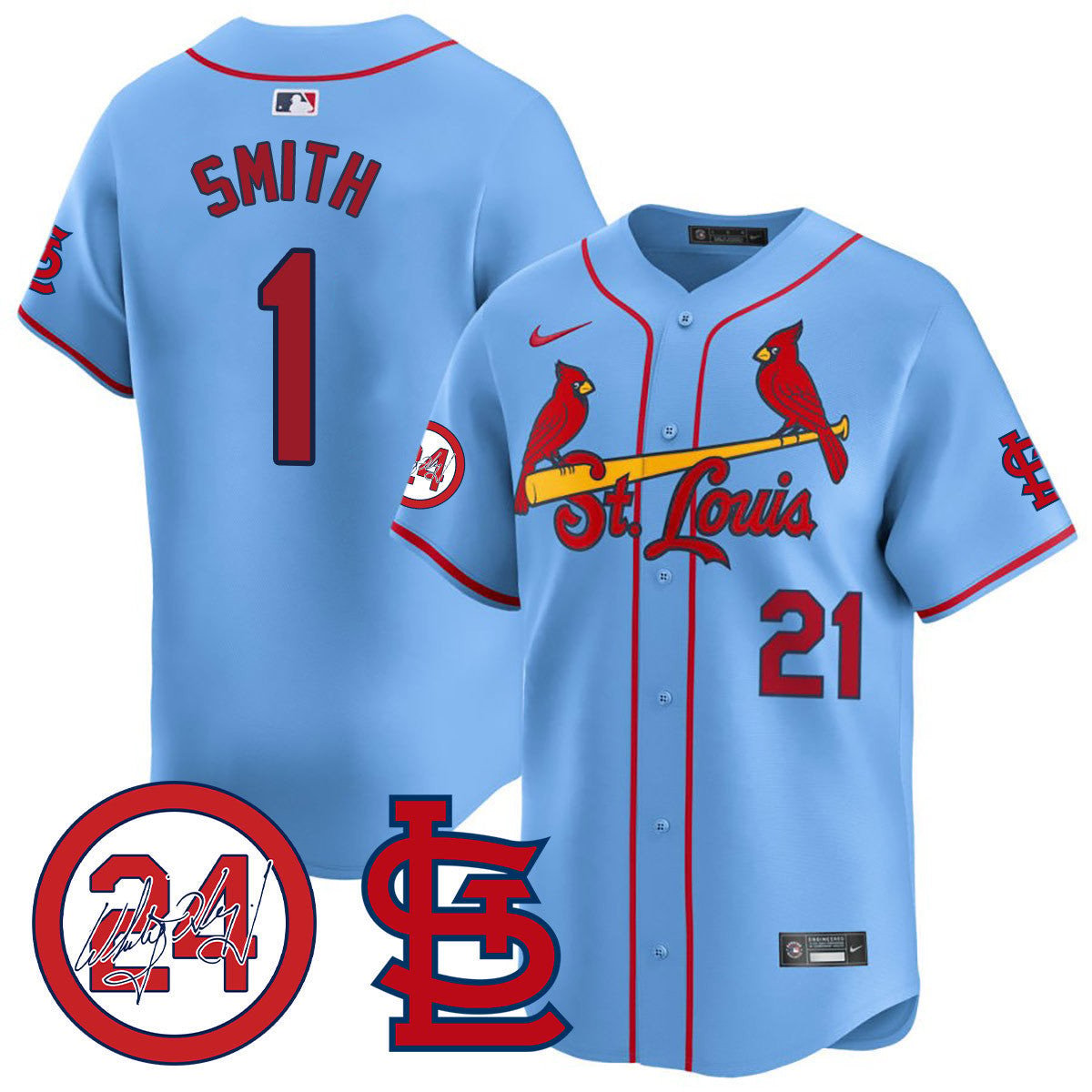 Men's St. Louis Cardinals Memorial Vapor Premier Limited Jersey - All Stitched