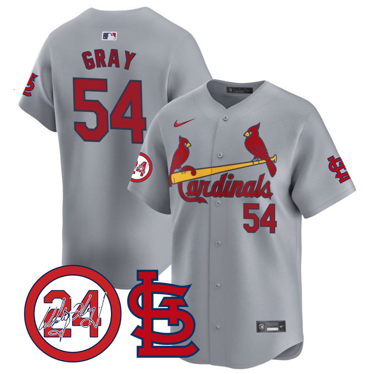 Men's St. Louis Cardinals Memorial Vapor Premier Limited Jersey - All Stitched