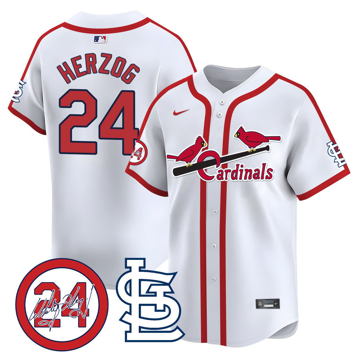 Men's St. Louis Cardinals Memorial Vapor Premier Limited Jersey - All Stitched