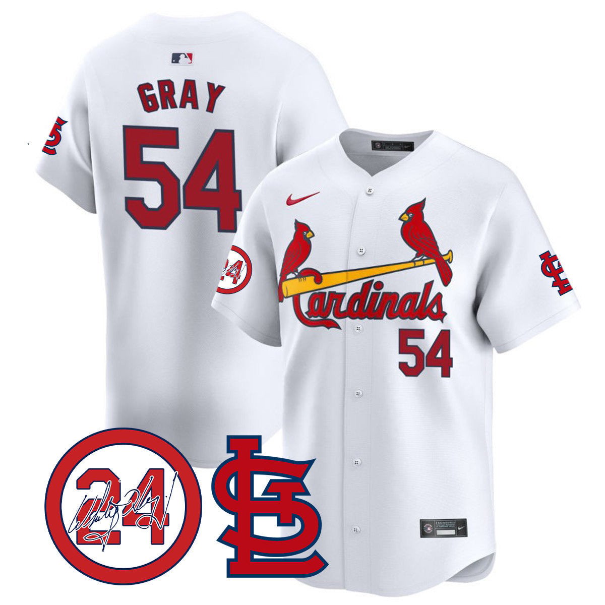 Men's St. Louis Cardinals Memorial Vapor Premier Limited Jersey - All Stitched