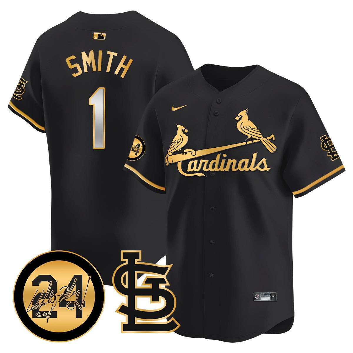 Men's St. Louis Cardinals Memorial Vapor Premier Limited Jersey - All Stitched