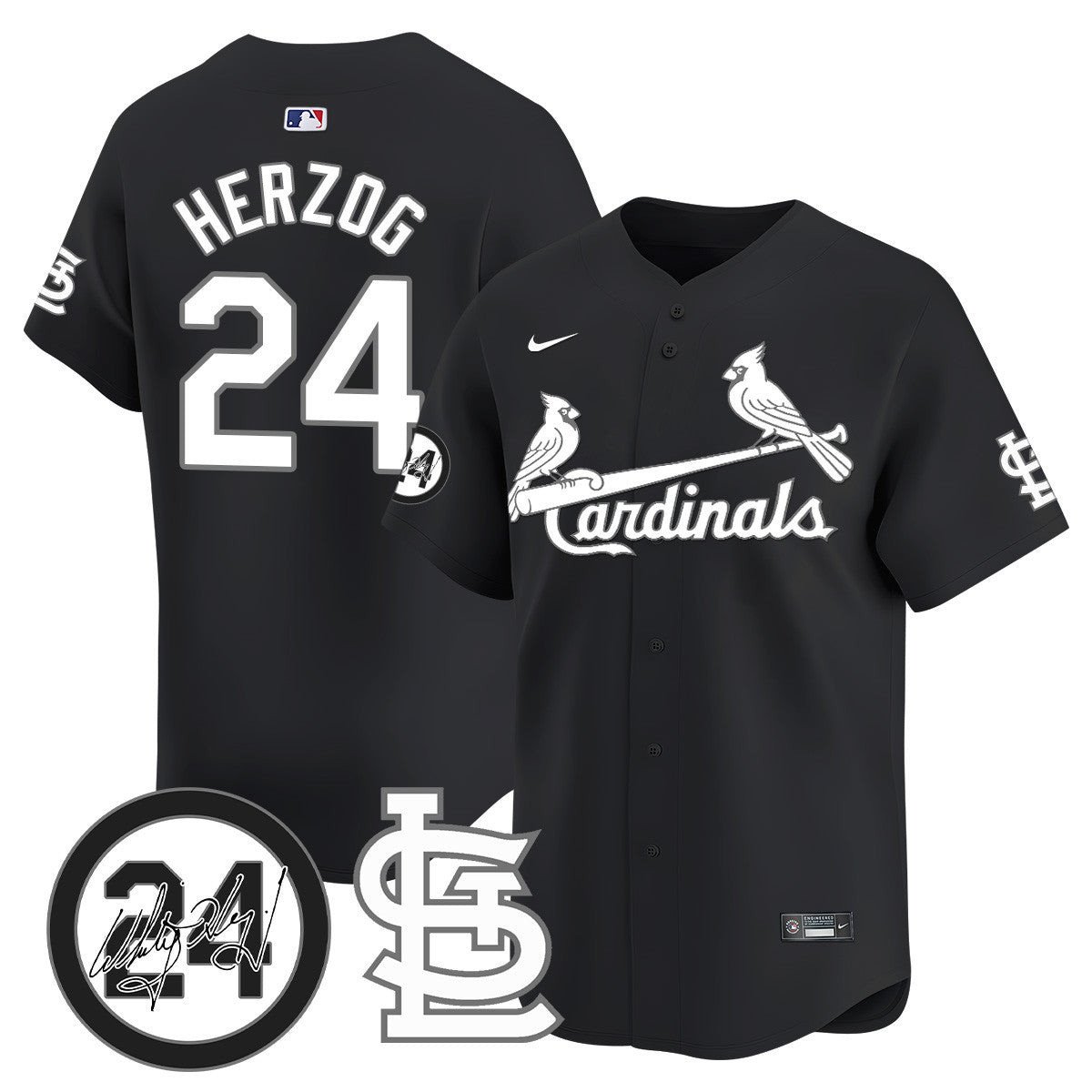 Men's St. Louis Cardinals Memorial Vapor Premier Limited Jersey - All Stitched