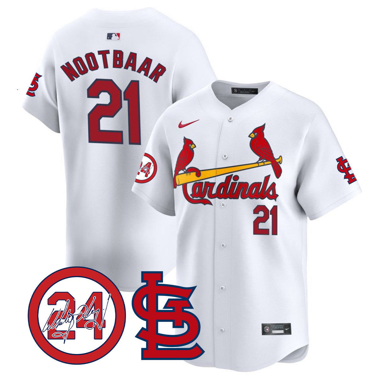 Men's St. Louis Cardinals Memorial Vapor Premier Limited Jersey - All Stitched