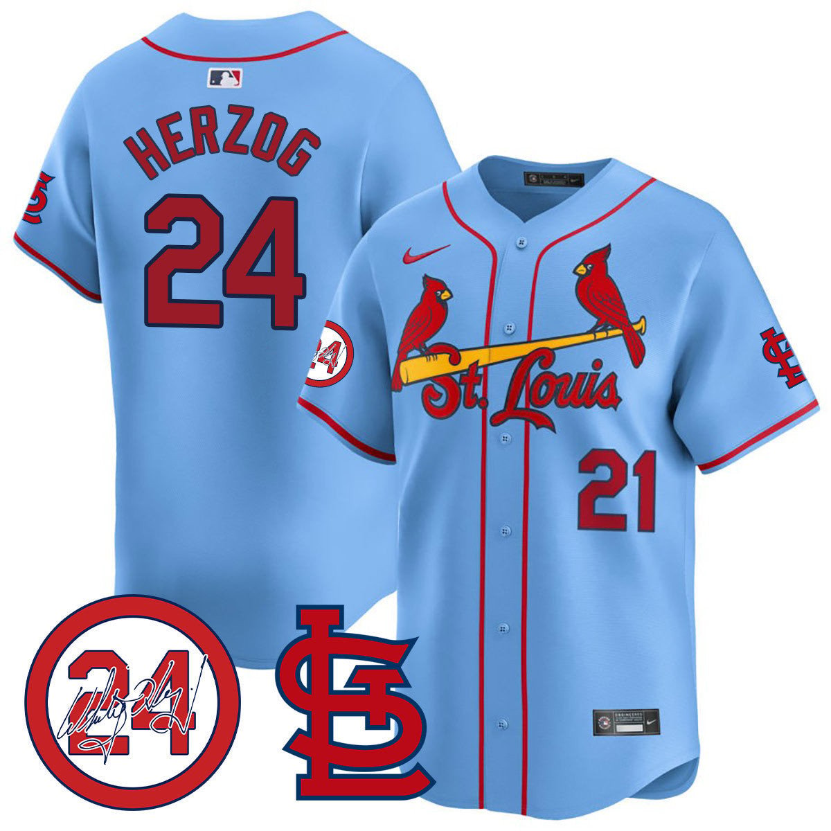 Men's St. Louis Cardinals Memorial Vapor Premier Limited Jersey - All Stitched