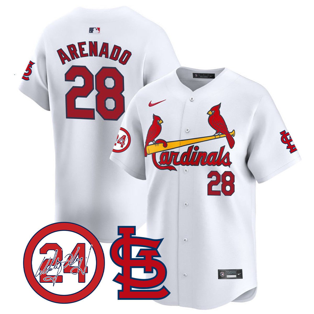 Men's St. Louis Cardinals Memorial Vapor Premier Limited Jersey - All Stitched