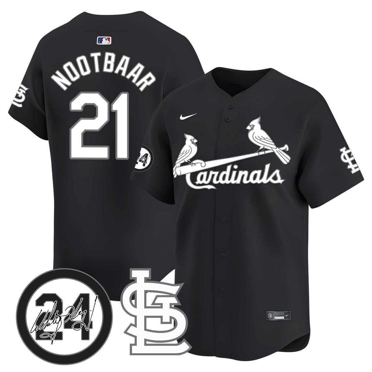 Men's St. Louis Cardinals Memorial Vapor Premier Limited Jersey - All Stitched
