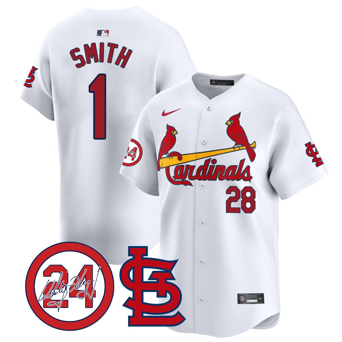 Men's St. Louis Cardinals Memorial Vapor Premier Limited Jersey - All Stitched
