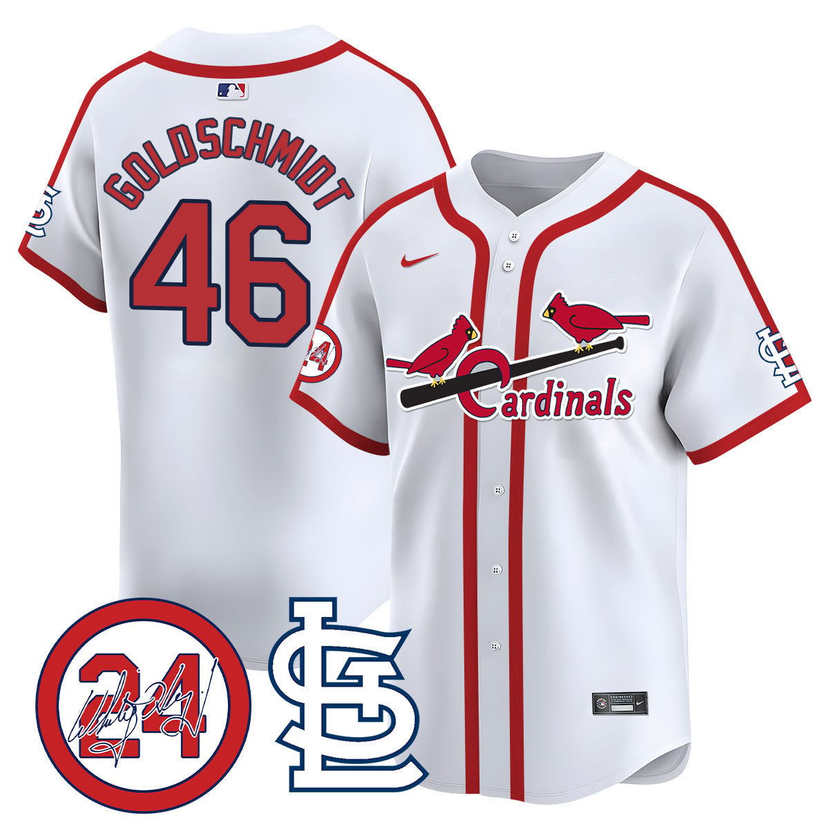 Men's St. Louis Cardinals Memorial Vapor Premier Limited Jersey - All Stitched