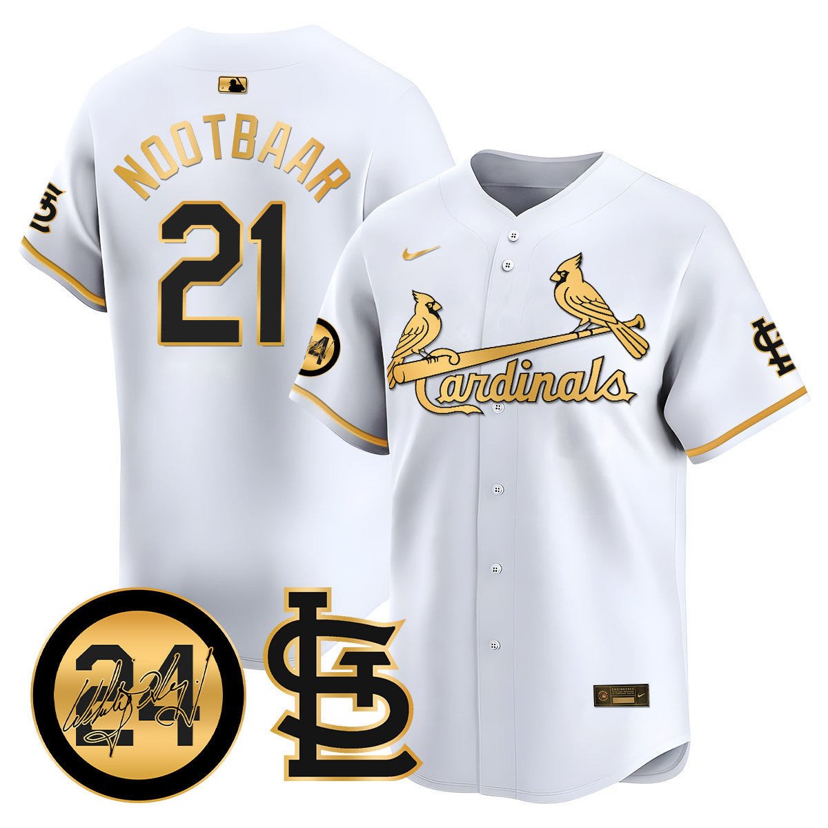 Men's St. Louis Cardinals Memorial Vapor Premier Limited Jersey - All Stitched