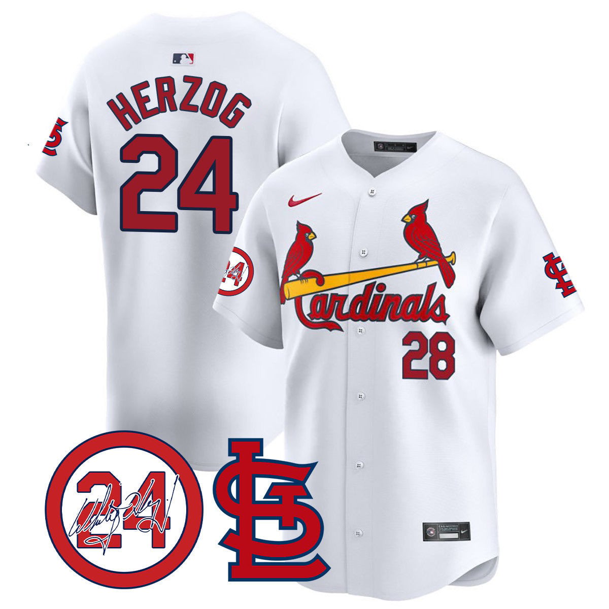Men's St. Louis Cardinals Memorial Vapor Premier Limited Jersey - All Stitched