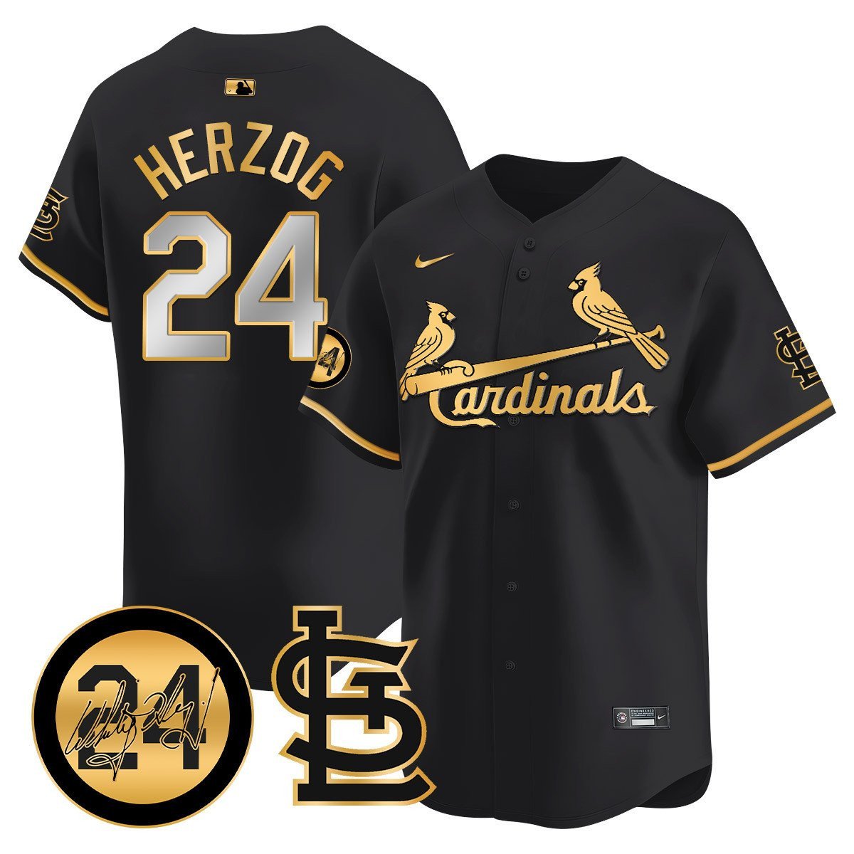 Men's St. Louis Cardinals Memorial Vapor Premier Limited Jersey - All Stitched