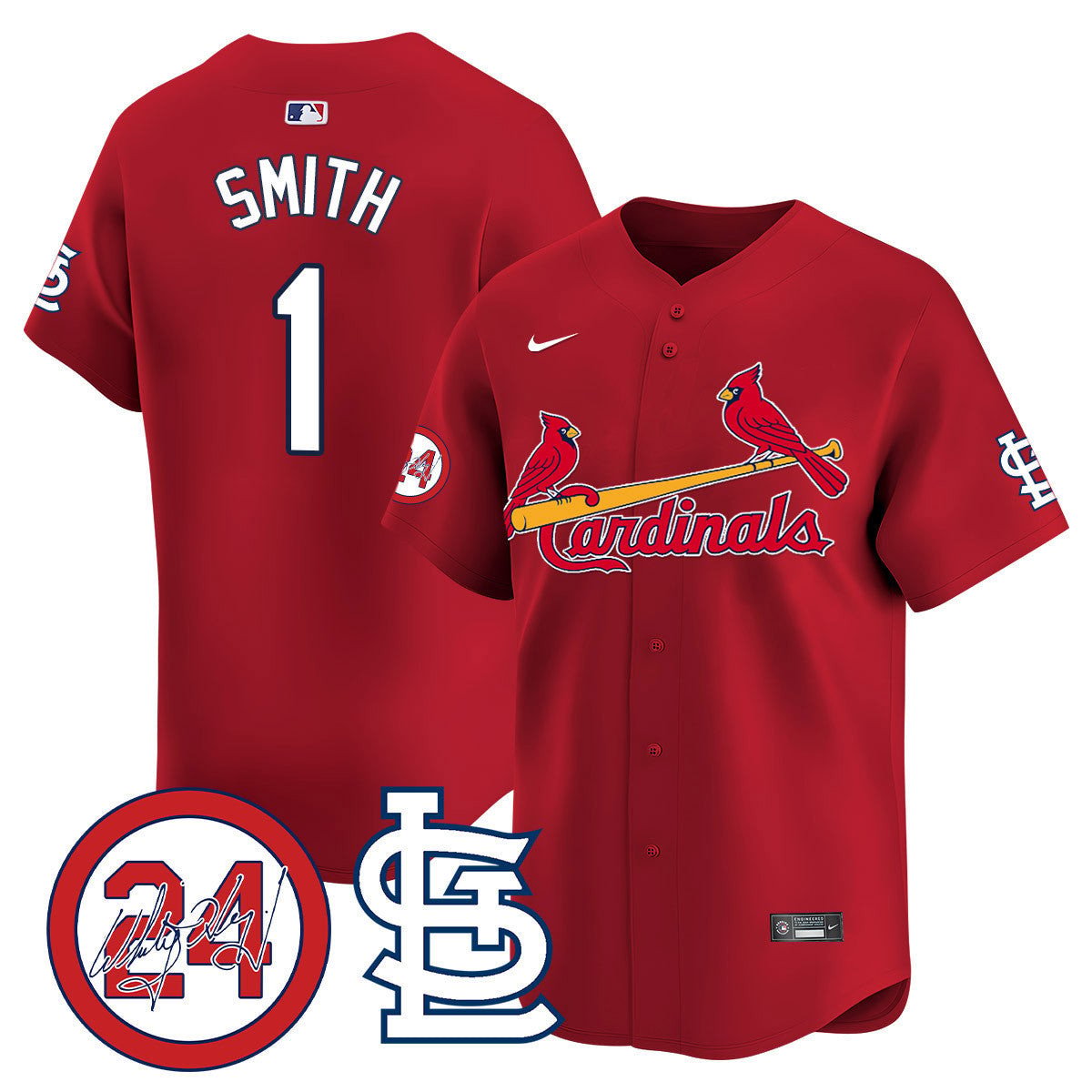 Men's St. Louis Cardinals Memorial Vapor Premier Limited Jersey - All Stitched