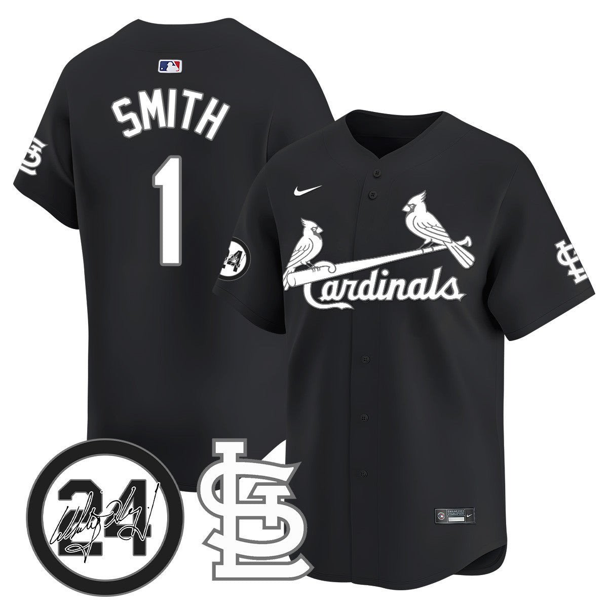 Men's St. Louis Cardinals Memorial Vapor Premier Limited Jersey - All Stitched