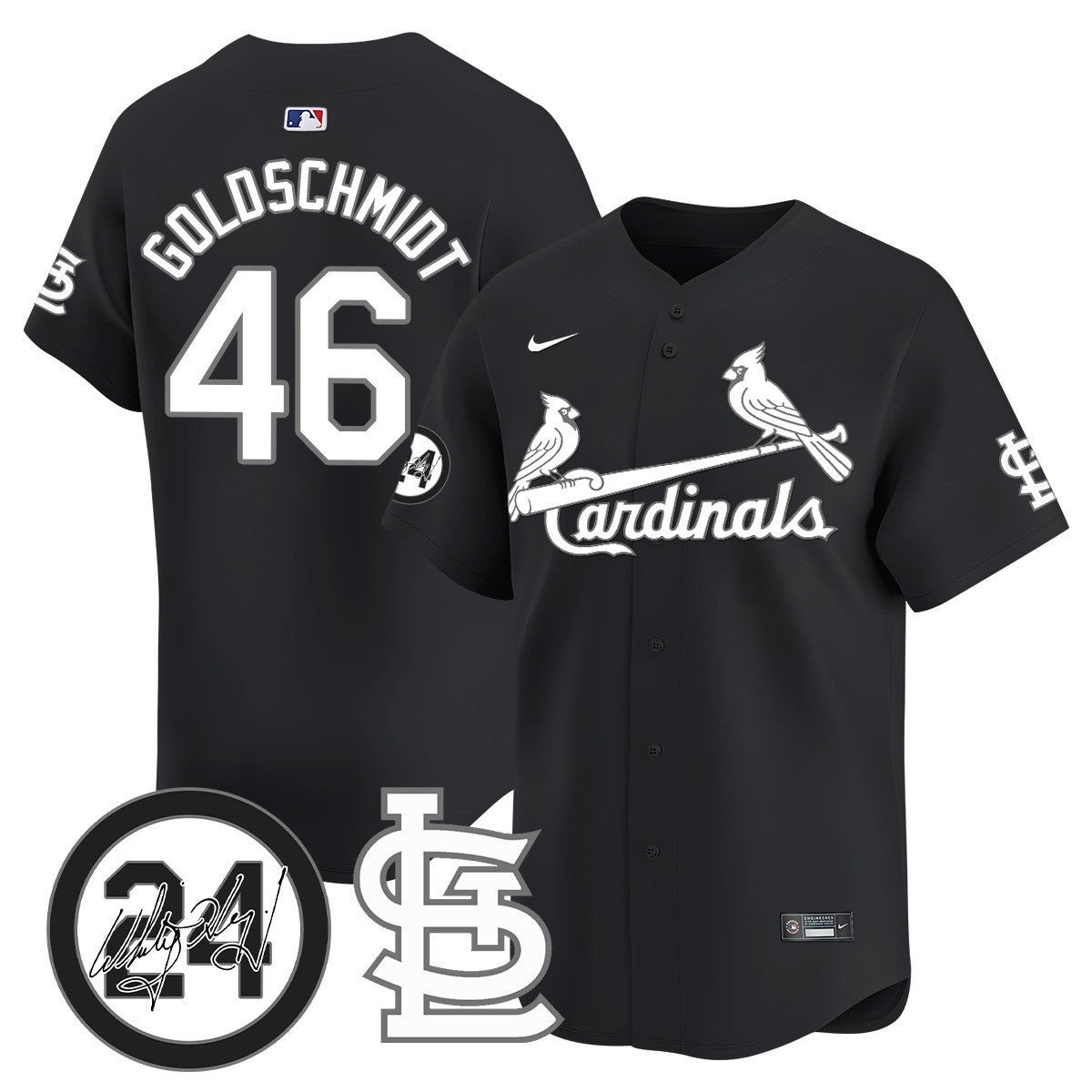 Men's St. Louis Cardinals Memorial Vapor Premier Limited Jersey - All Stitched