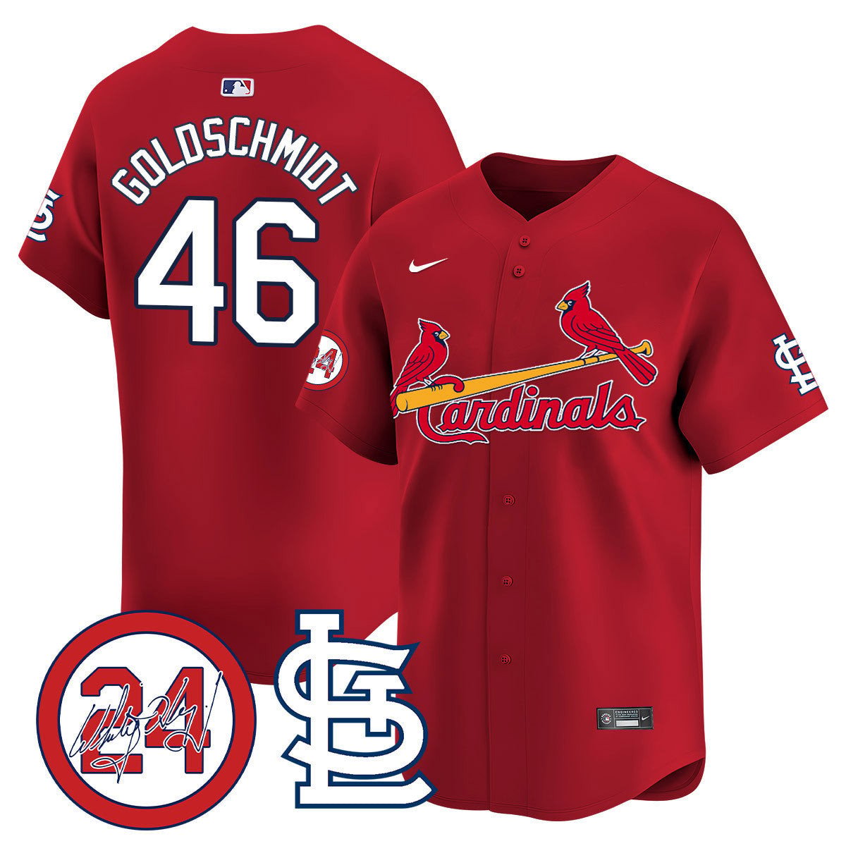 Men's St. Louis Cardinals Memorial Vapor Premier Limited Jersey - All Stitched