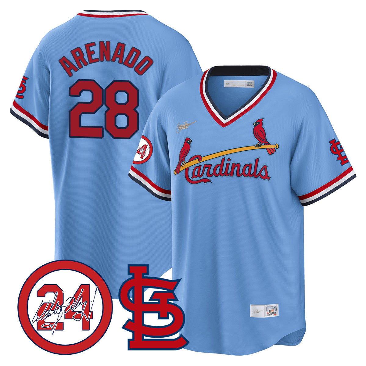 Men's St. Louis Cardinals Memorial Vapor Premier Limited Jersey - All Stitched