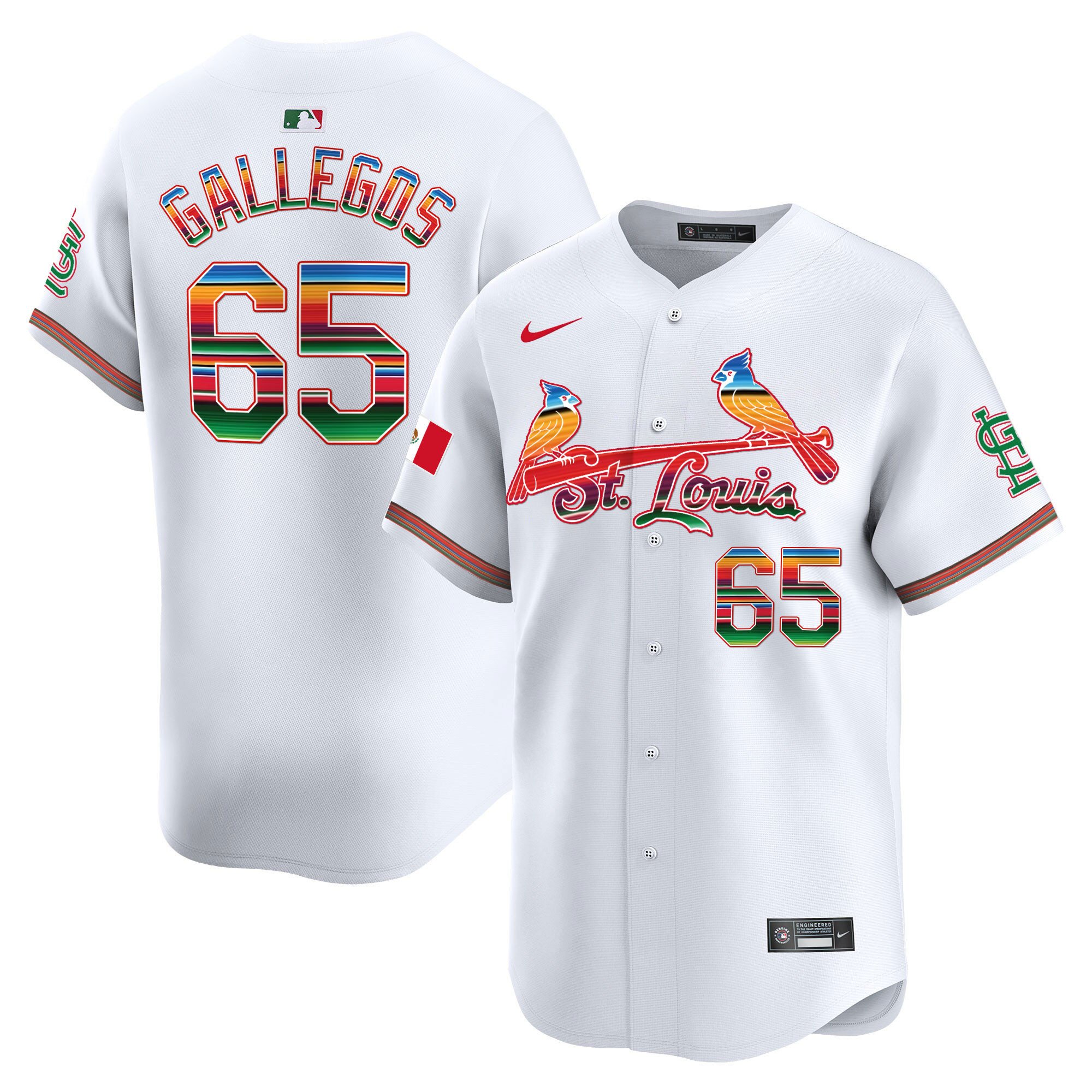 Men's St. Louis Cardinals Mexico Vapor Premier Limited Jersey - All Stitched