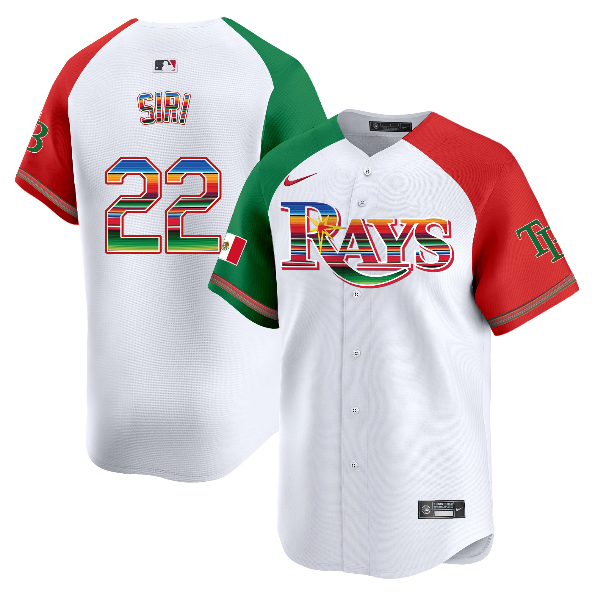 Men's Tampa Bay Rays Mexico Vapor Premier Limited Jersey - All Stitched