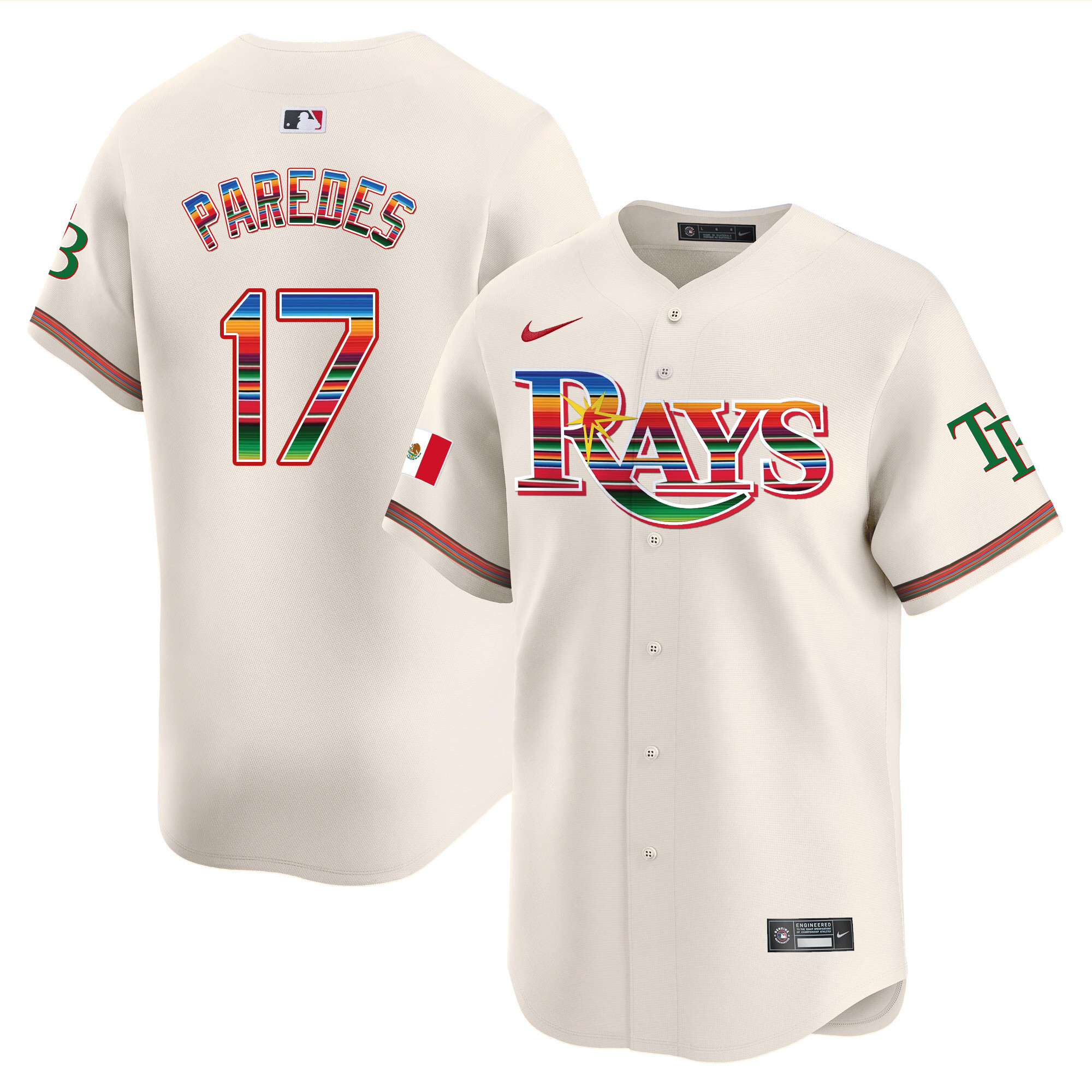 Men's Tampa Bay Rays Mexico Vapor Premier Limited Jersey - All Stitched