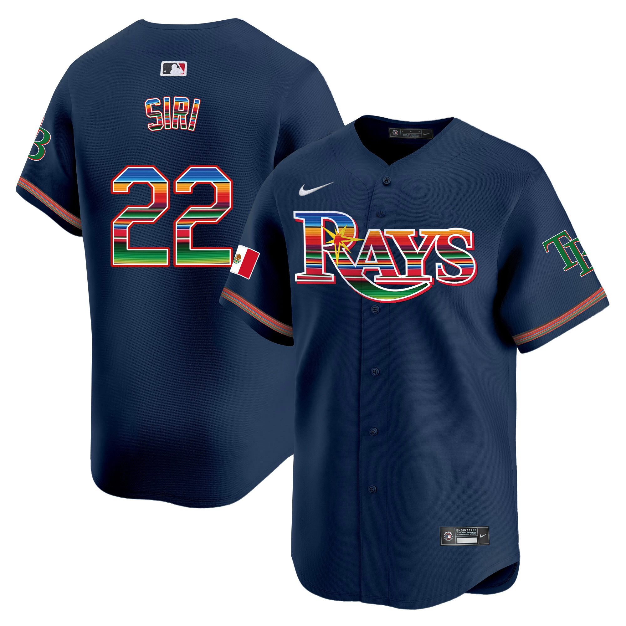 Men's Tampa Bay Rays Mexico Vapor Premier Limited Jersey - All Stitched