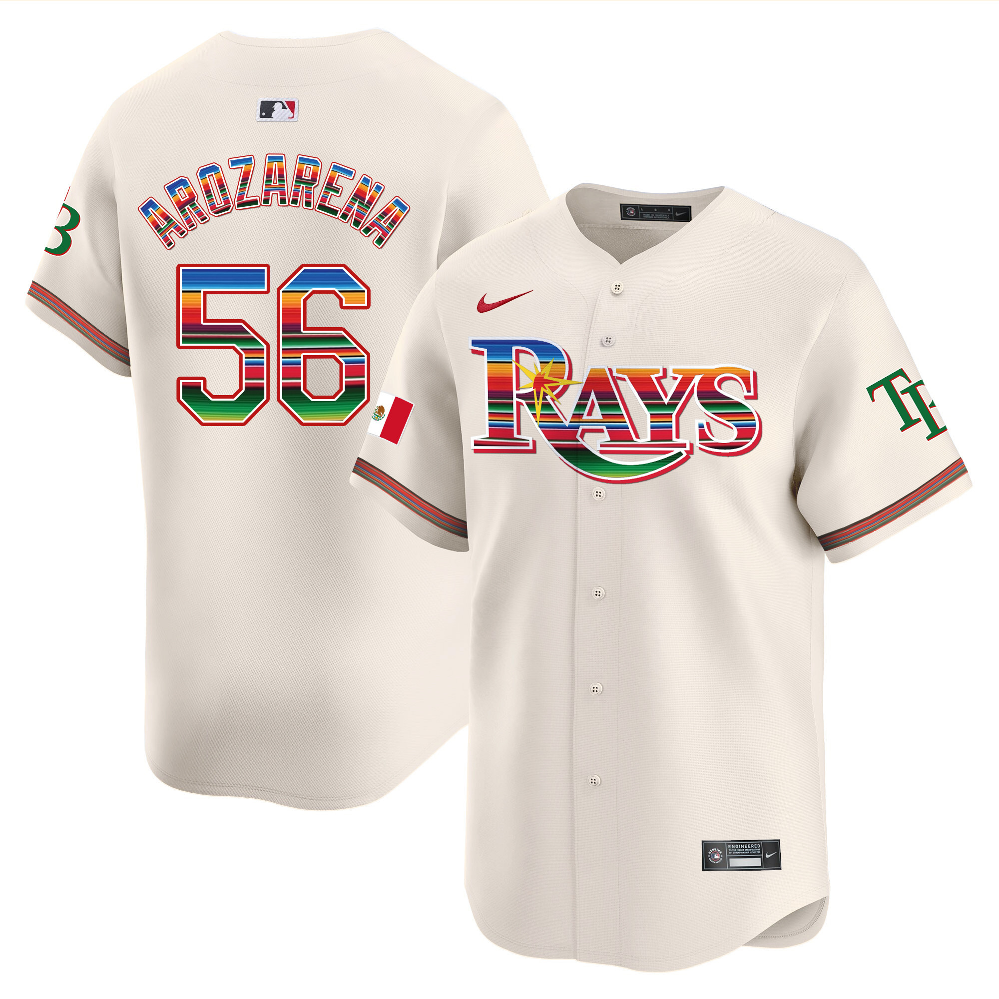 Men's Tampa Bay Rays Mexico Vapor Premier Limited Jersey - All Stitched