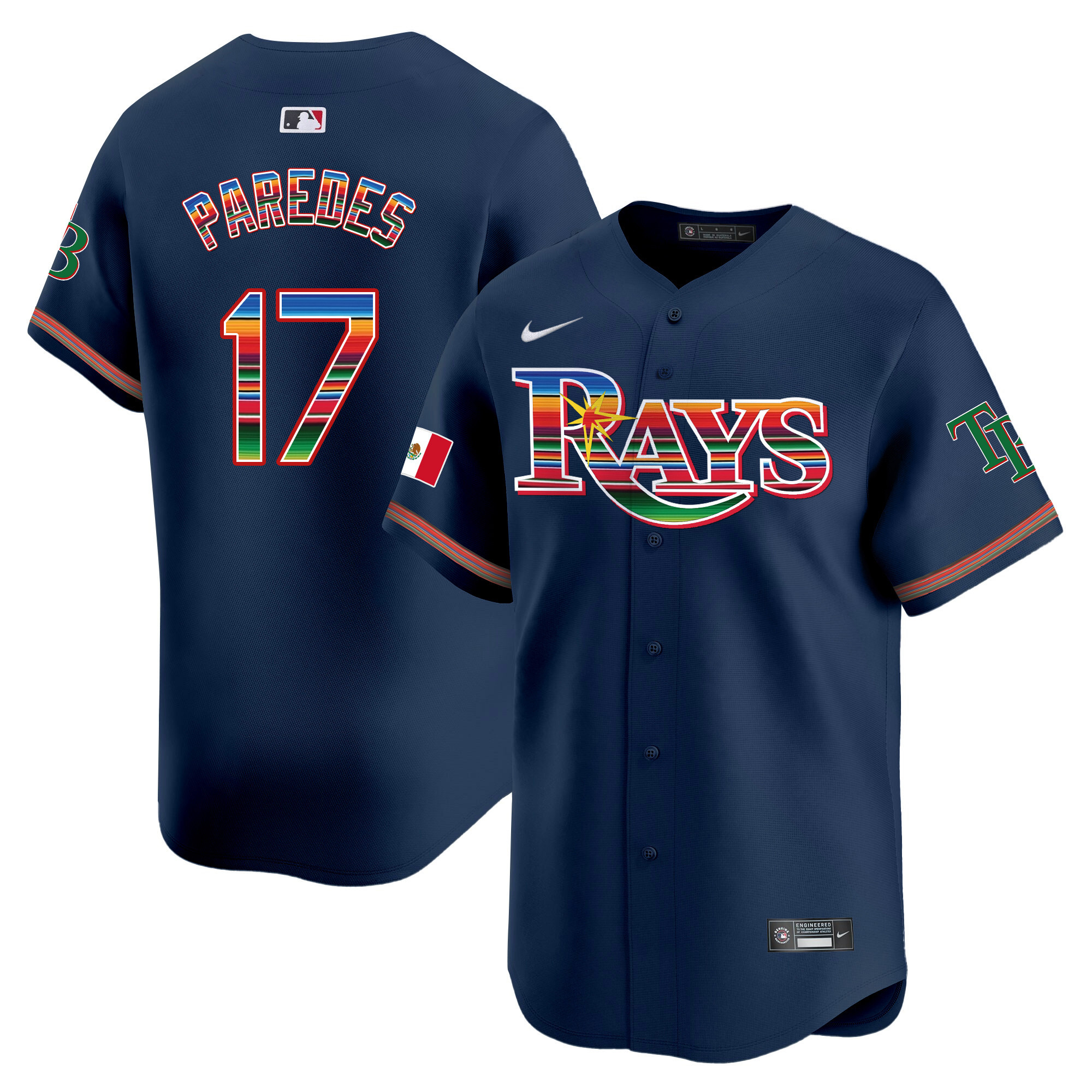 Men's Tampa Bay Rays Mexico Vapor Premier Limited Jersey - All Stitched