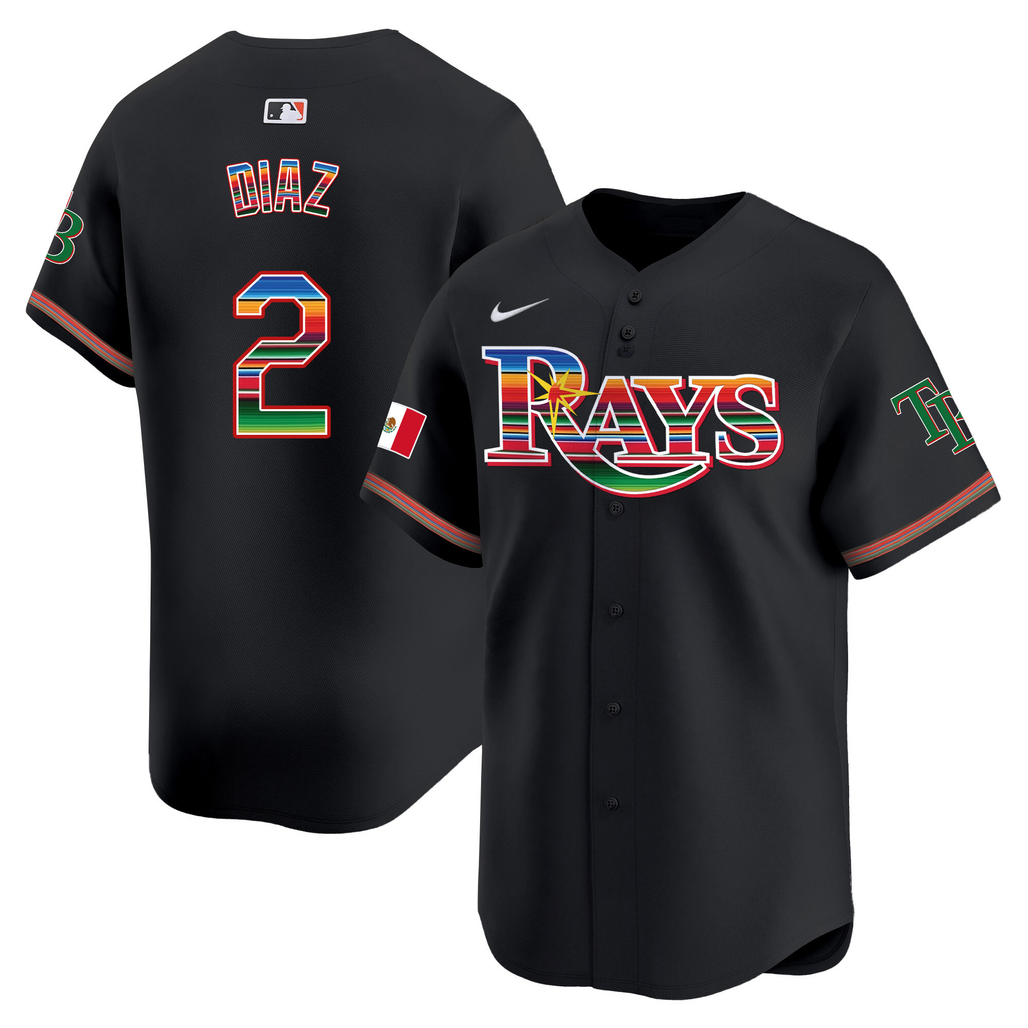 Men's Tampa Bay Rays Mexico Vapor Premier Limited Jersey - All Stitched