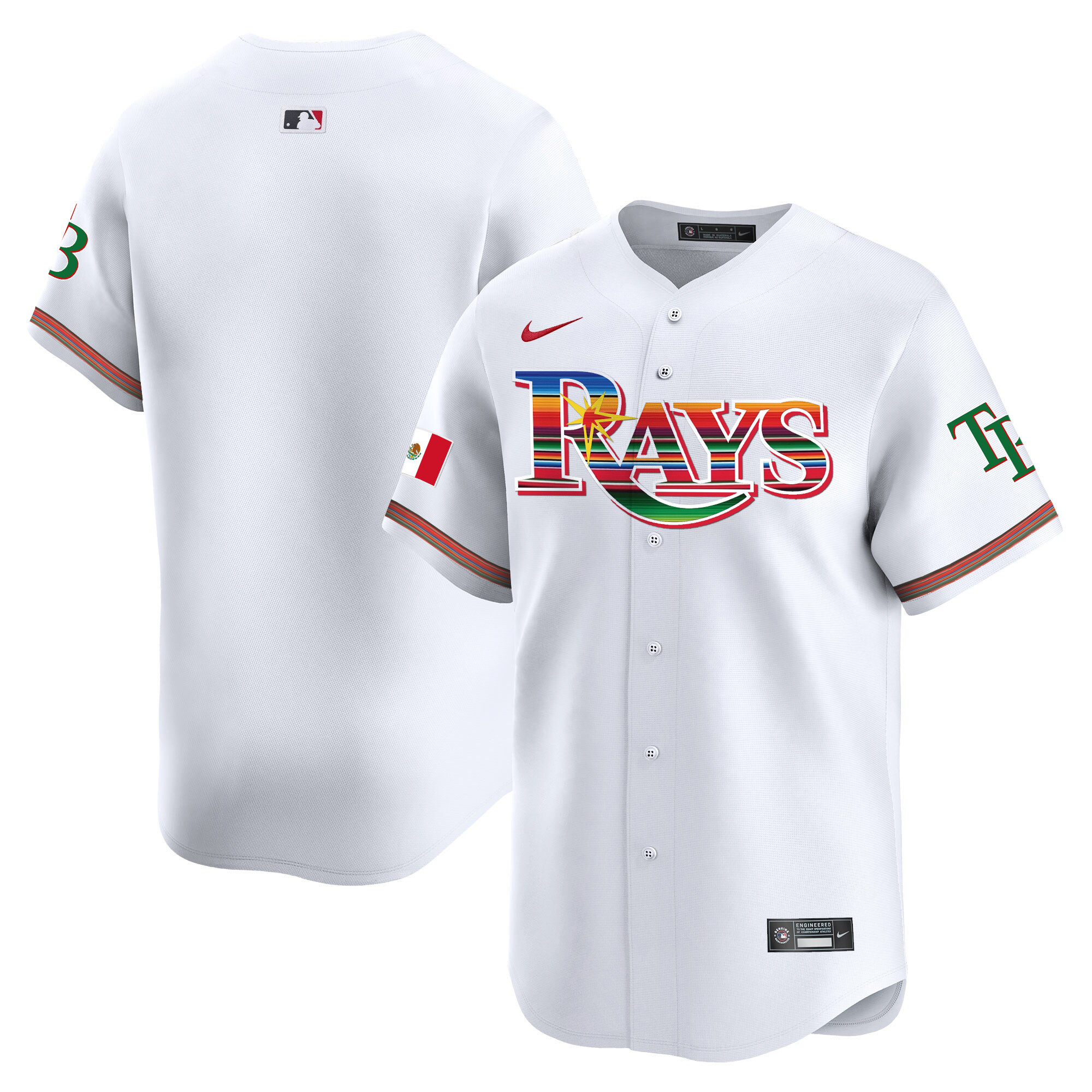 Men's Tampa Bay Rays Mexico Vapor Premier Limited Jersey - All Stitched