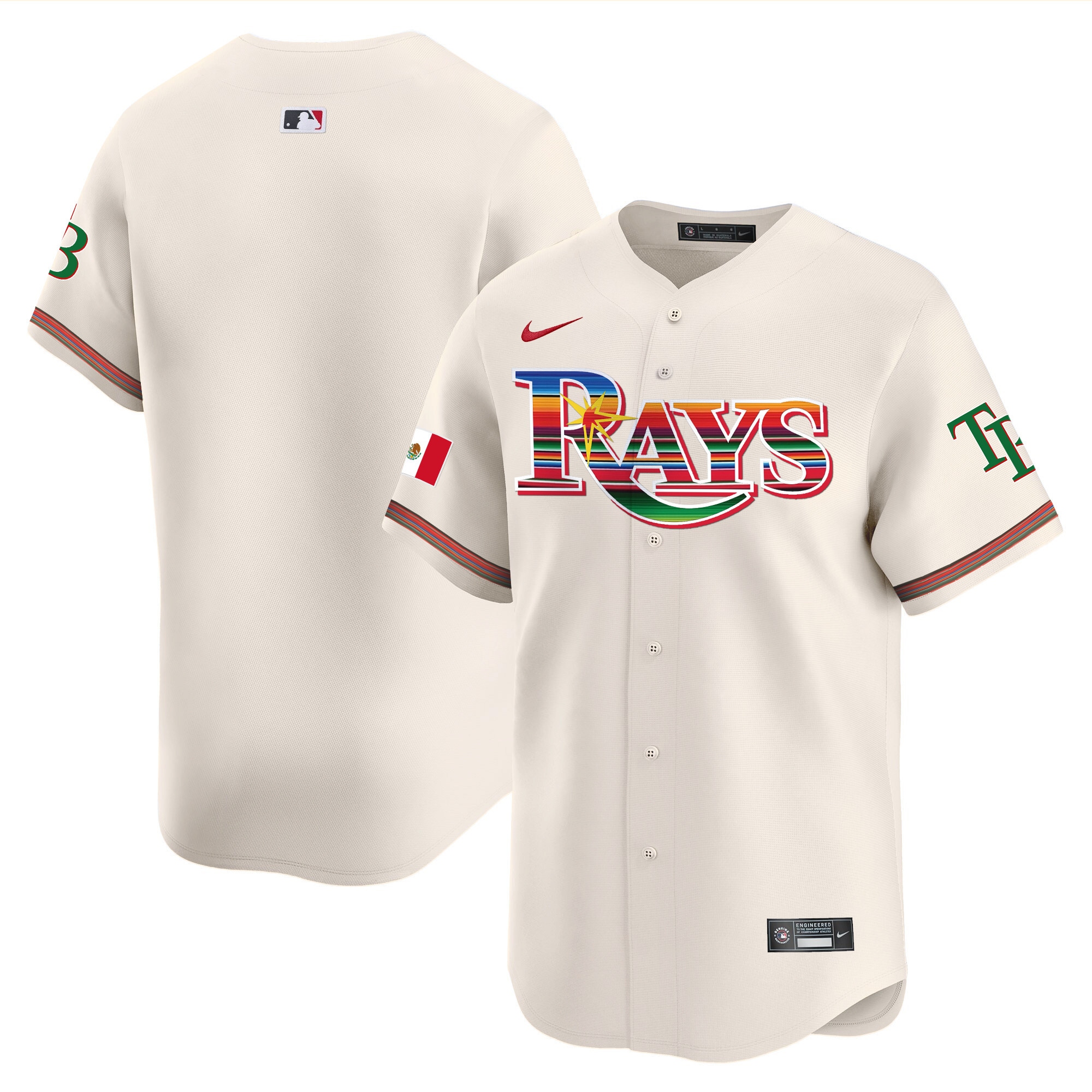 Men's Tampa Bay Rays Mexico Vapor Premier Limited Jersey - All Stitched