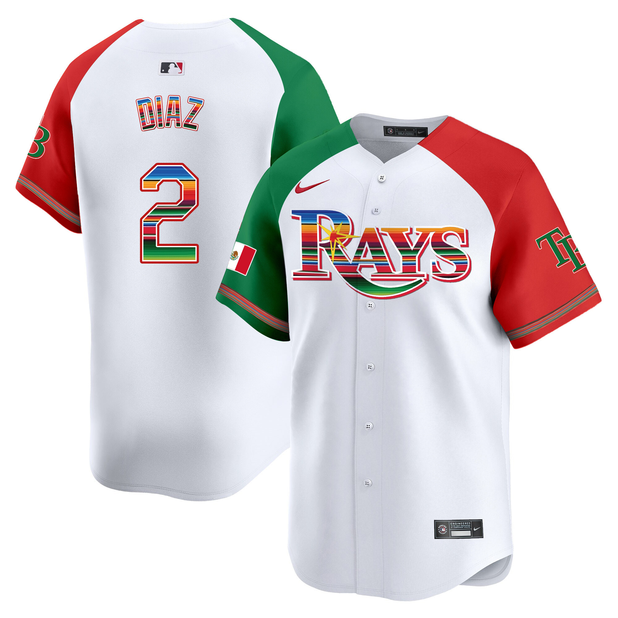 Men's Tampa Bay Rays Mexico Vapor Premier Limited Jersey - All Stitched
