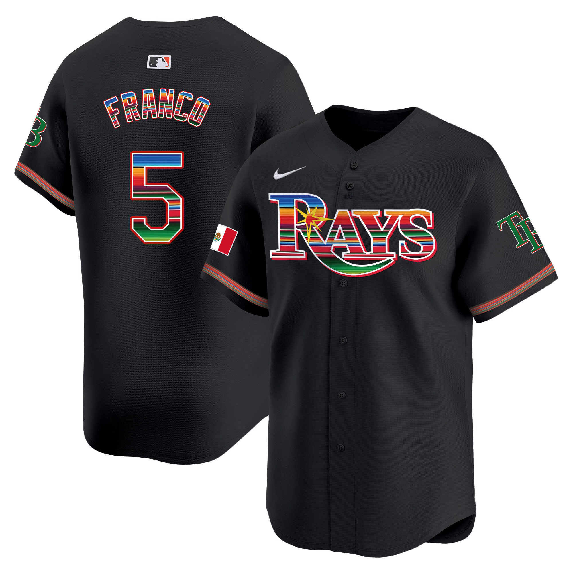 Men's Tampa Bay Rays Mexico Vapor Premier Limited Jersey - All Stitched