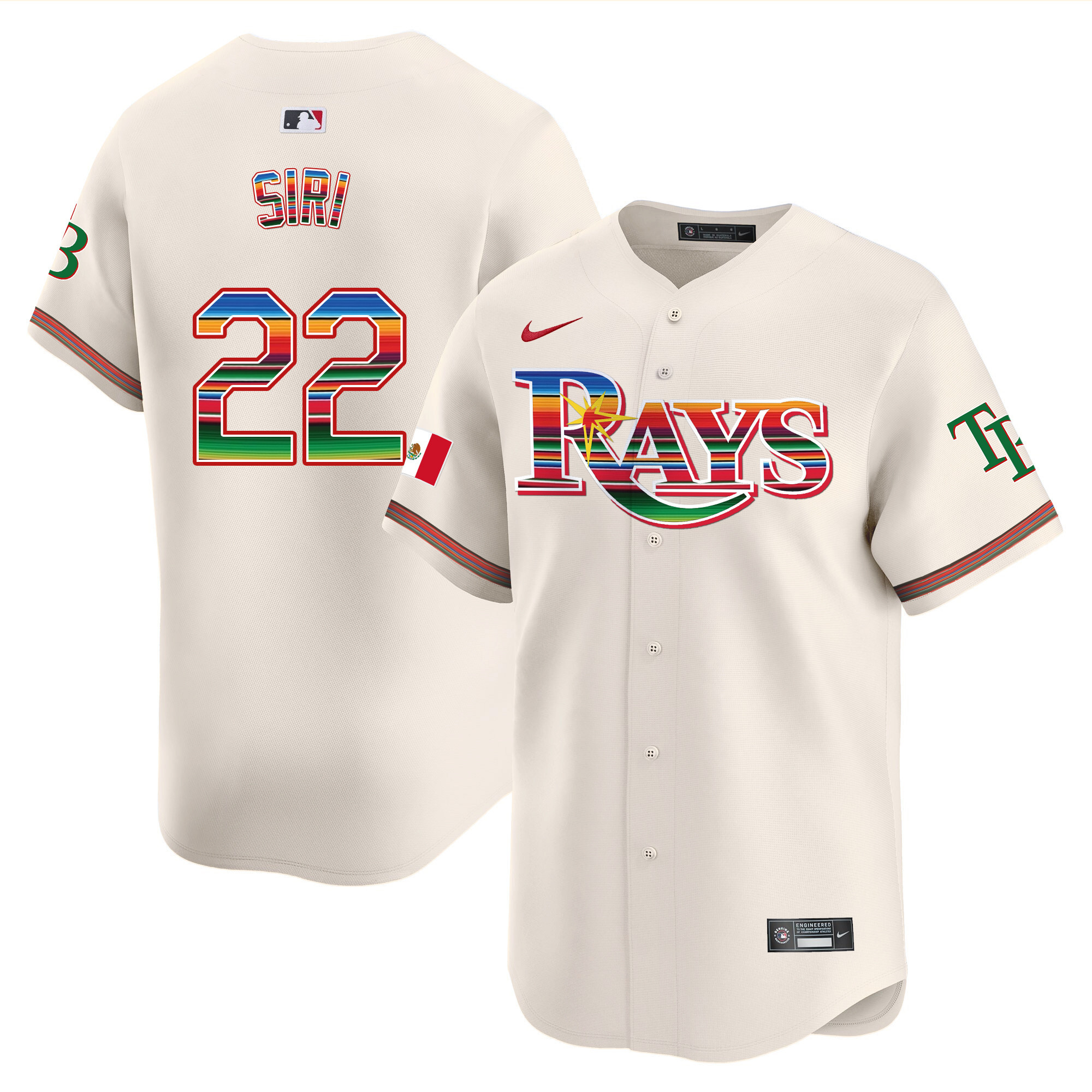 Men's Tampa Bay Rays Mexico Vapor Premier Limited Jersey - All Stitched