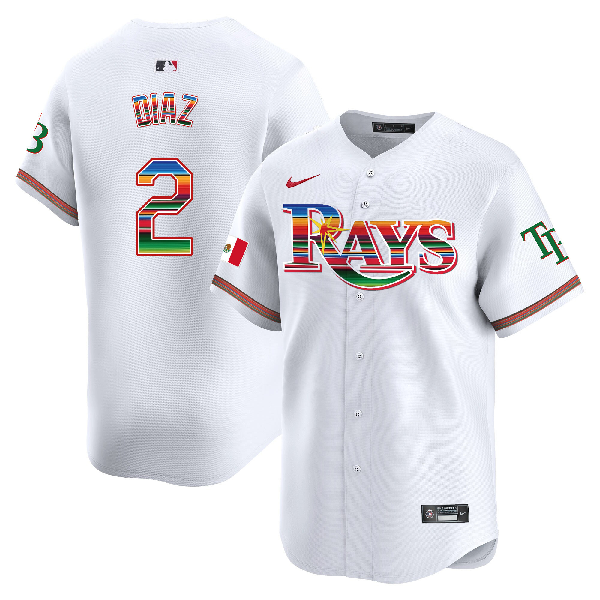 Men's Tampa Bay Rays Mexico Vapor Premier Limited Jersey - All Stitched