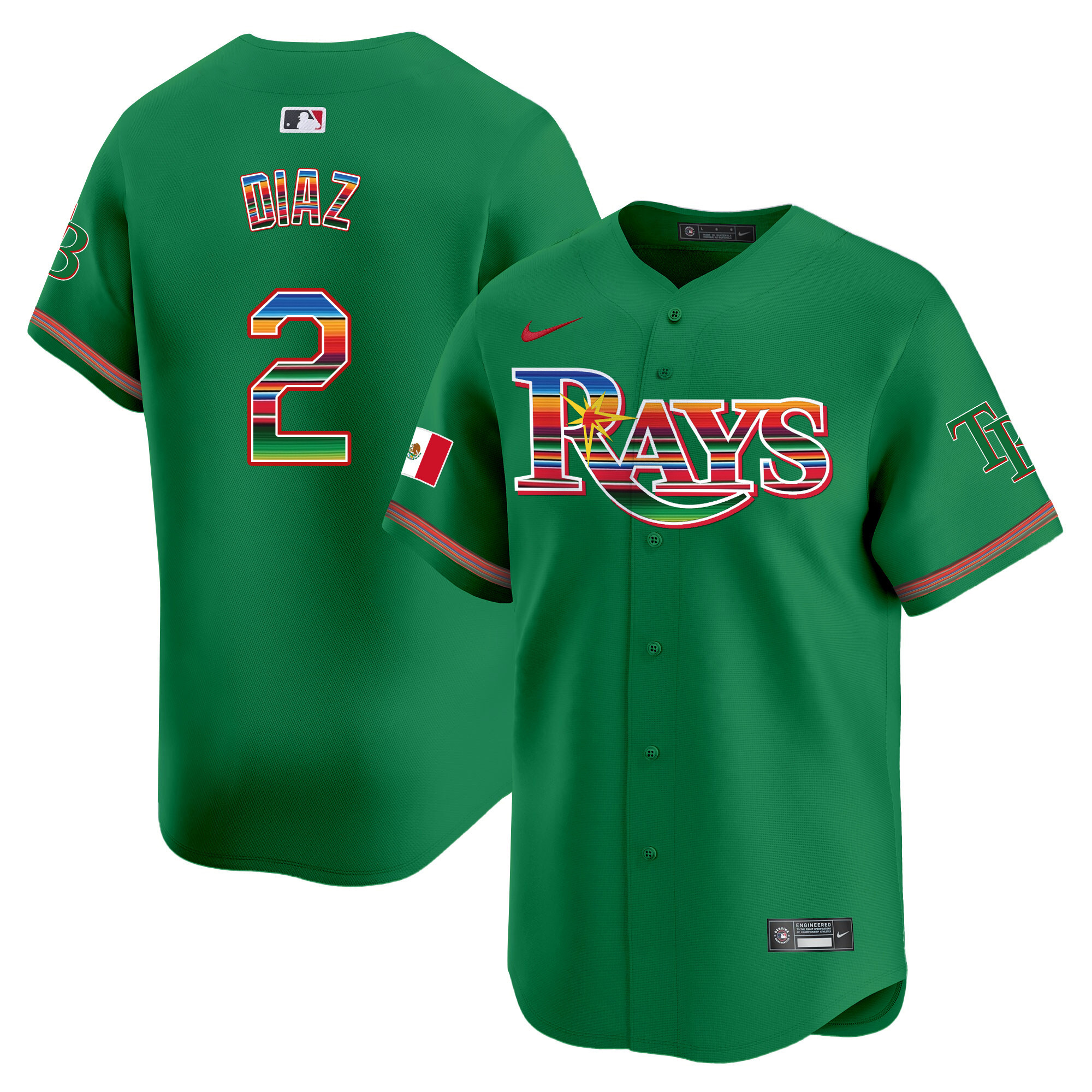 Men's Tampa Bay Rays Mexico Vapor Premier Limited Jersey - All Stitched