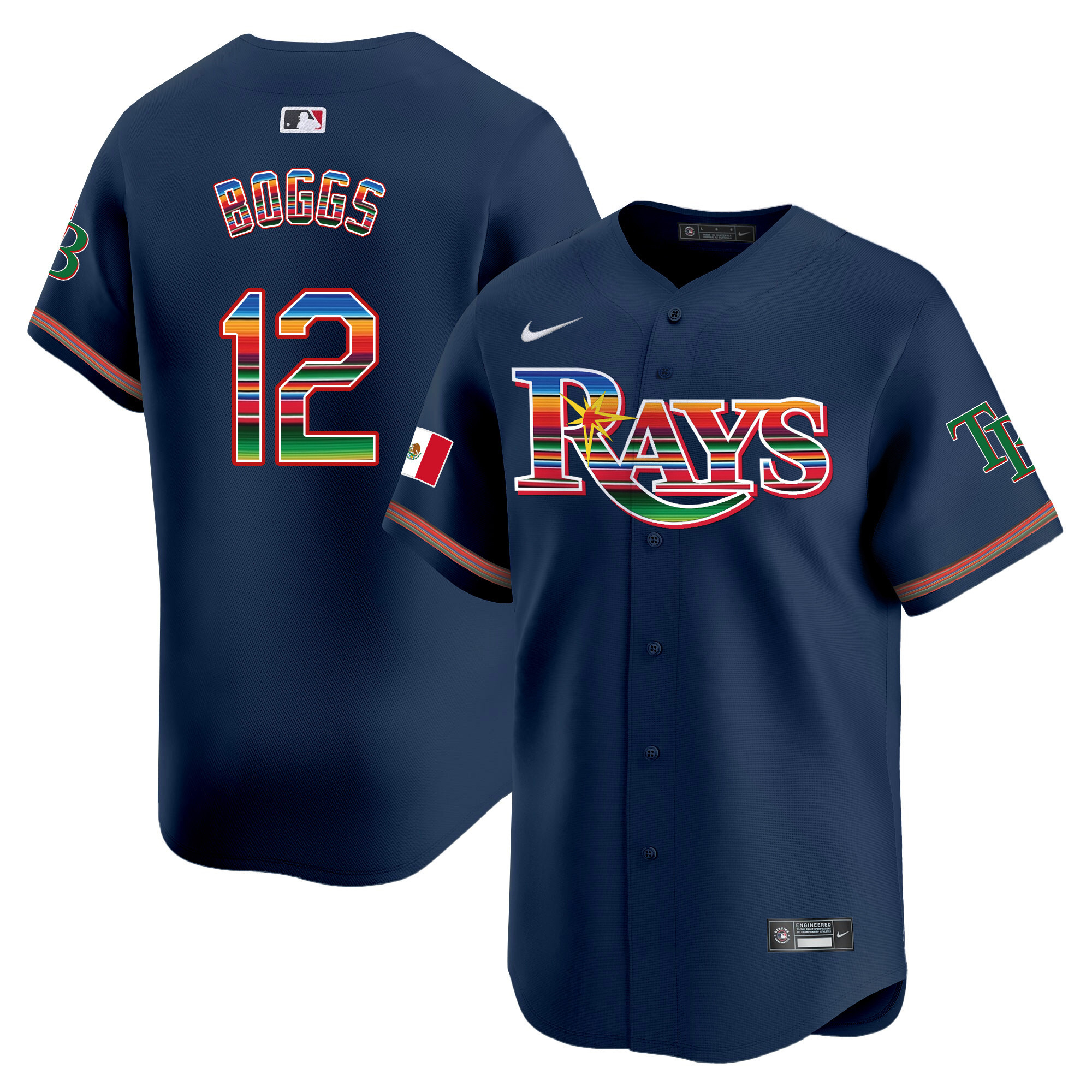 Men's Tampa Bay Rays Mexico Vapor Premier Limited Jersey - All Stitched