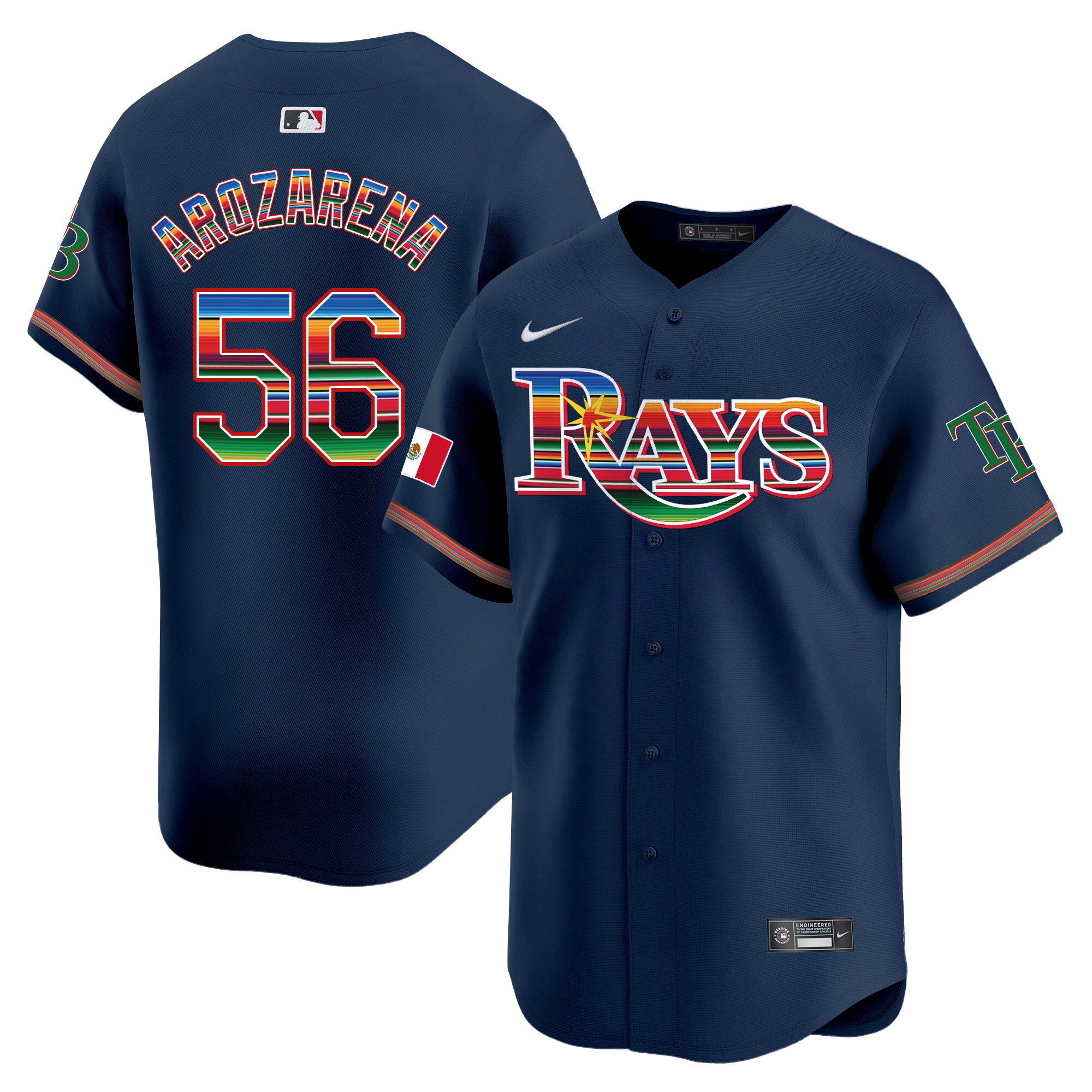 Men's Tampa Bay Rays Mexico Vapor Premier Limited Jersey - All Stitched