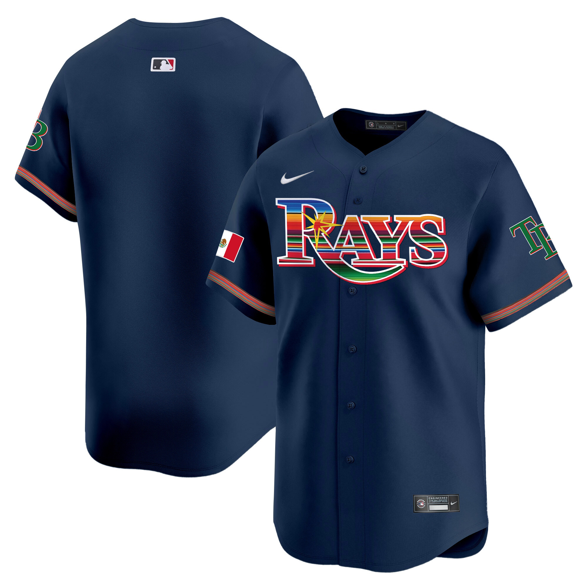 Men's Tampa Bay Rays Mexico Vapor Premier Limited Jersey - All Stitched