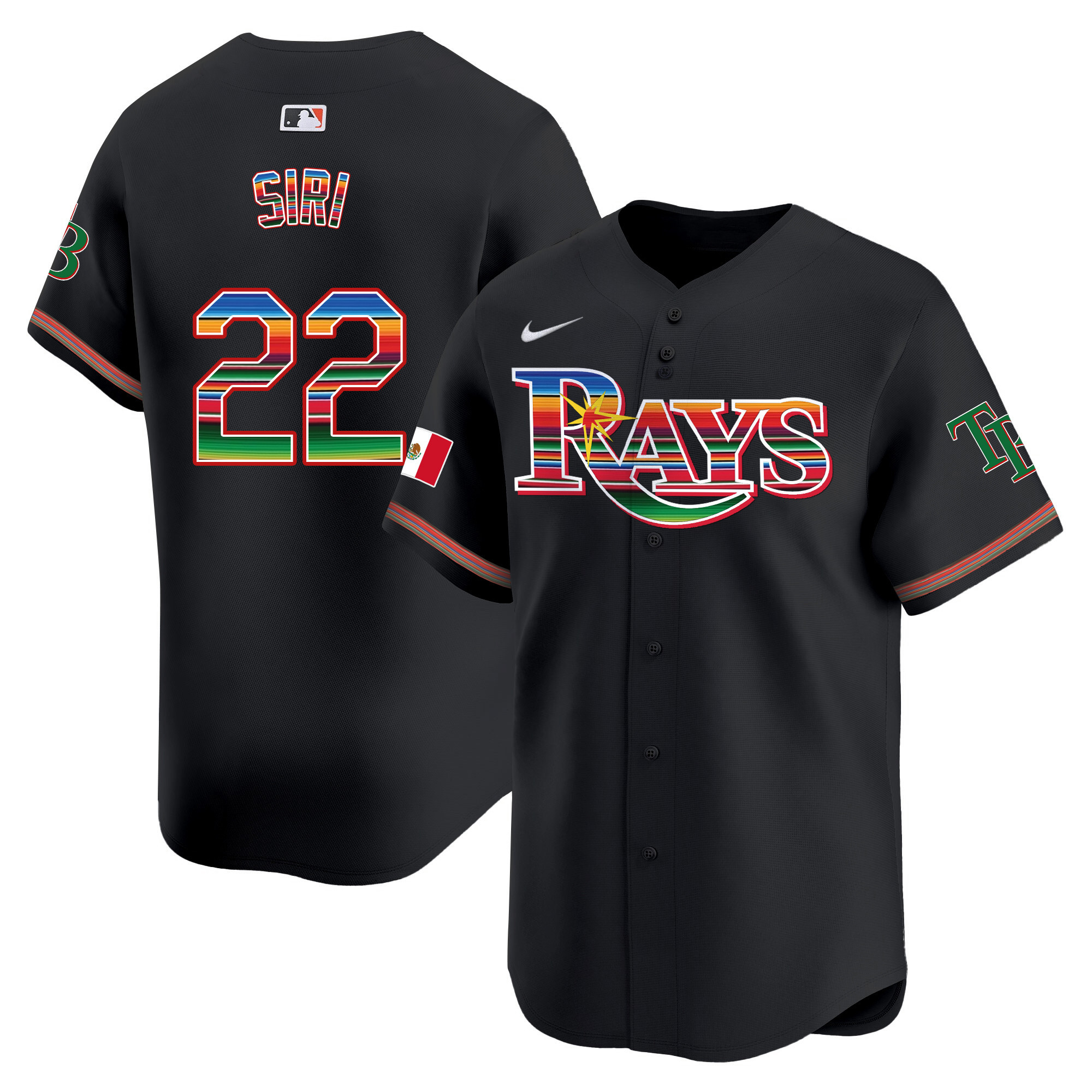 Men's Tampa Bay Rays Mexico Vapor Premier Limited Jersey - All Stitched