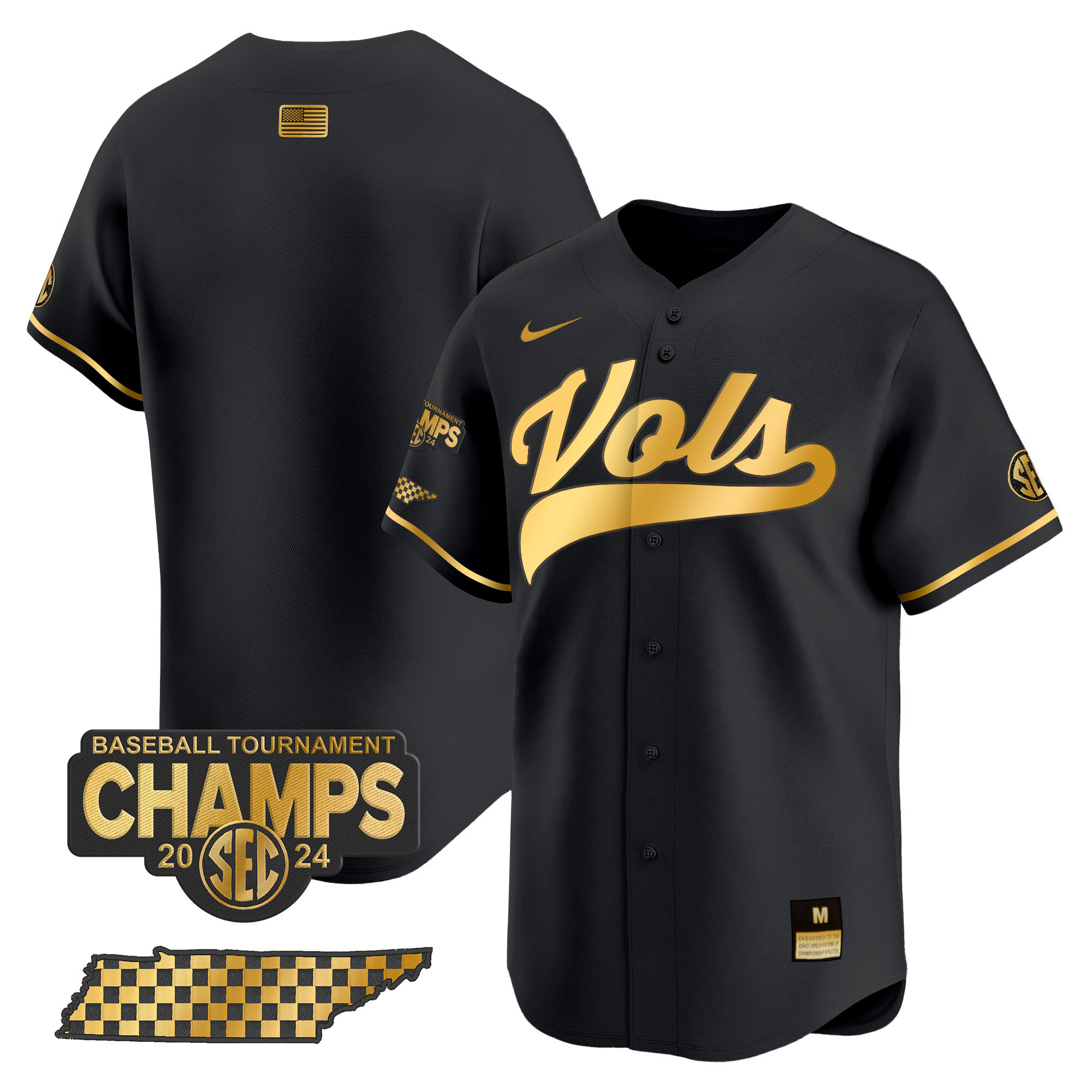 Men's Tennessee Volunteers 2024 Tournament Champions Vapor Premier Limited Jersey - All Stitched