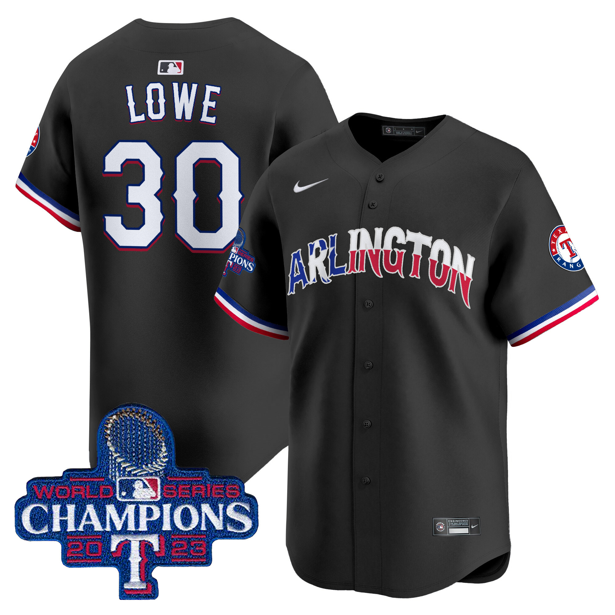 Men's Texas Rangers Arlington Champions Vapor Premier Limited Jersey - All Stitched
