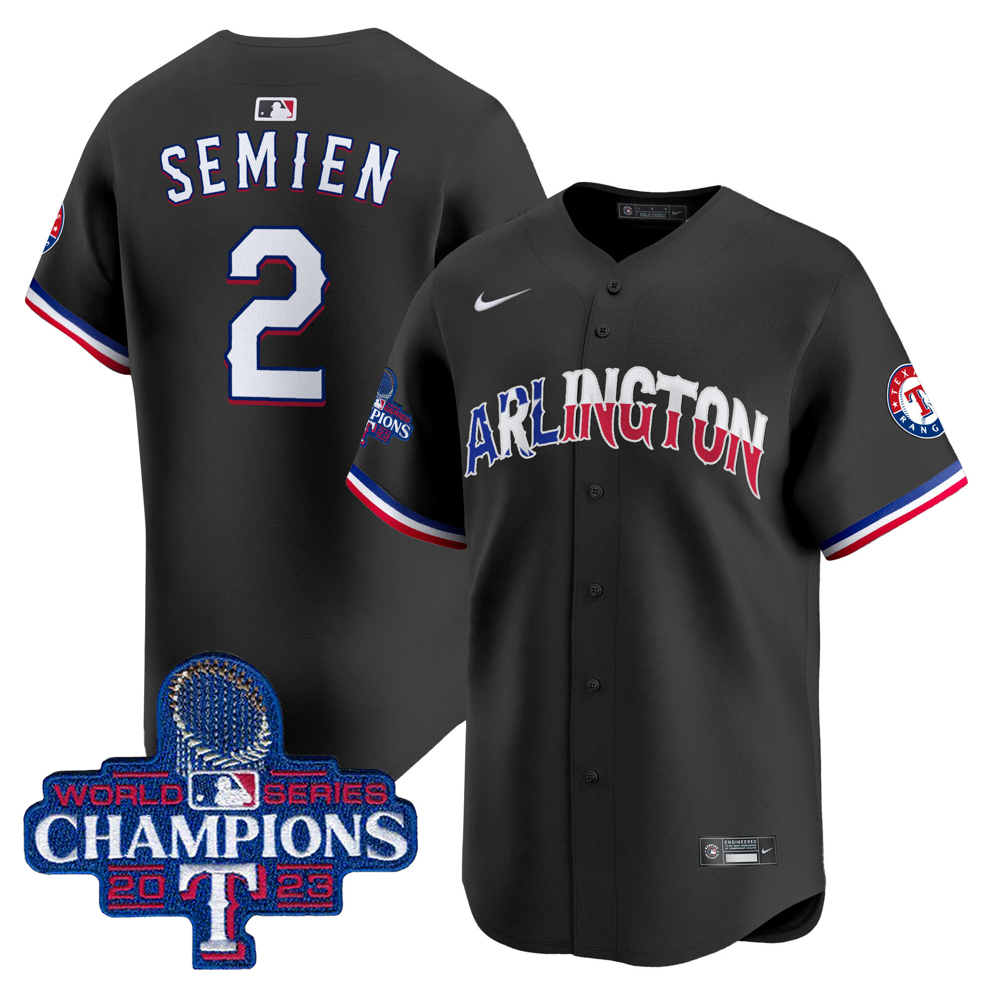 Men's Texas Rangers Arlington Champions Vapor Premier Limited Jersey - All Stitched
