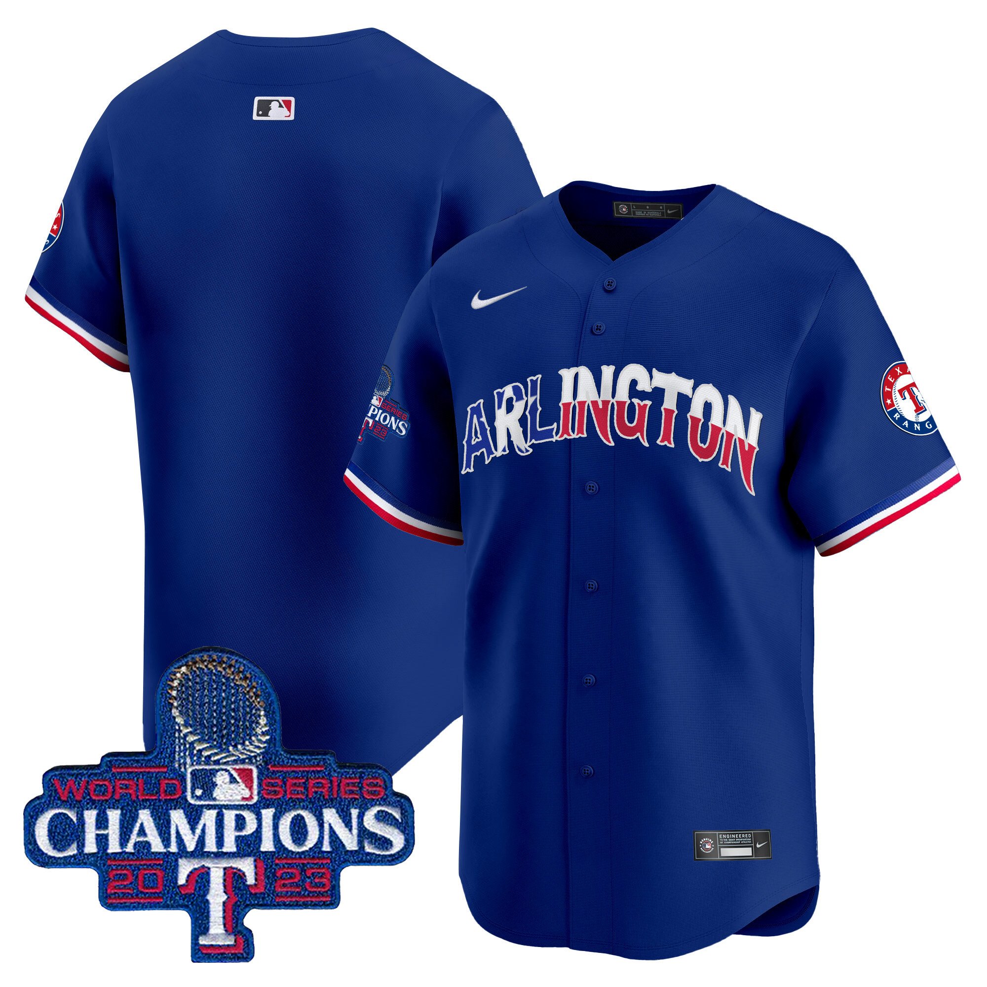 Men's Texas Rangers Arlington Champions Vapor Premier Limited Jersey - All Stitched