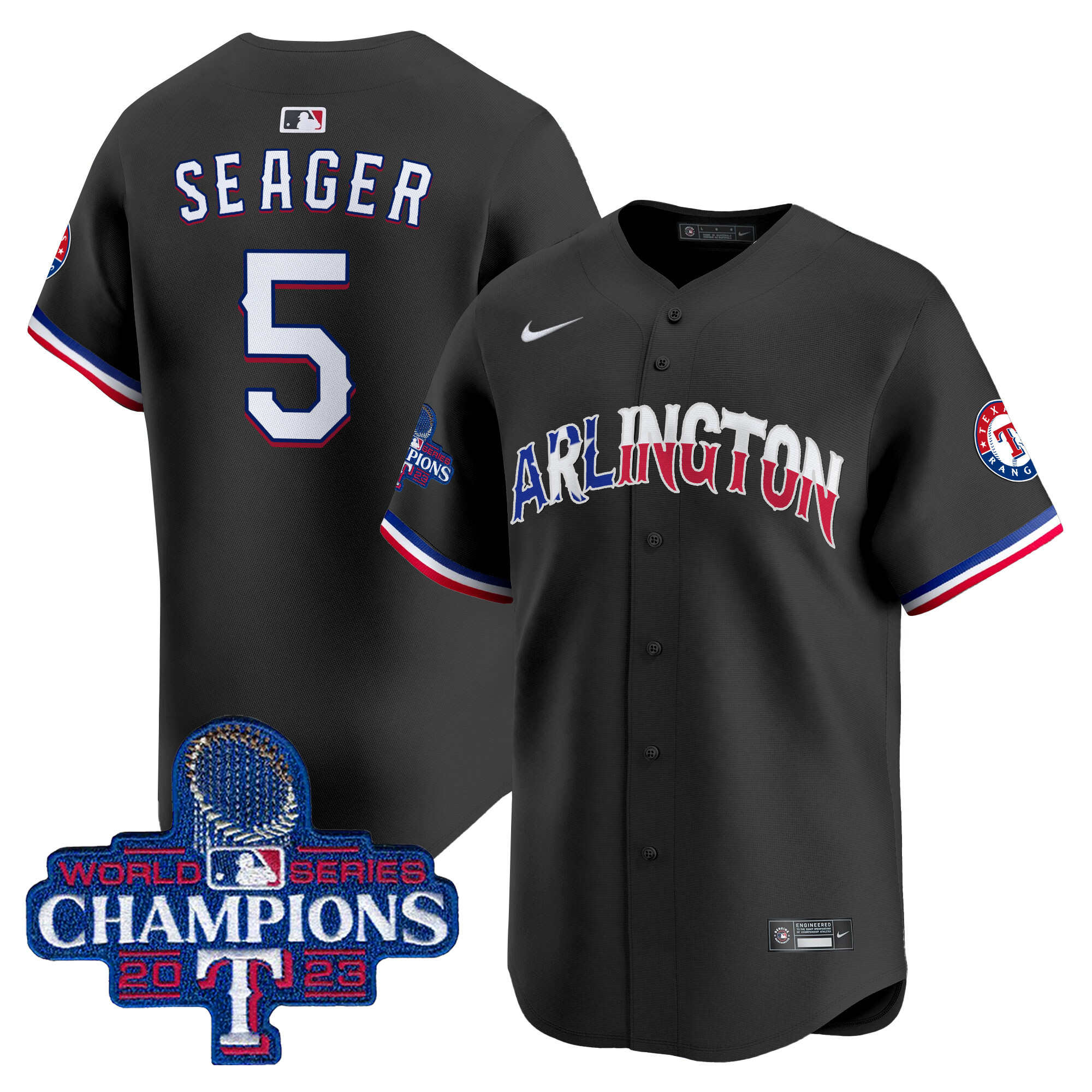 Men's Texas Rangers Arlington Champions Vapor Premier Limited Jersey - All Stitched