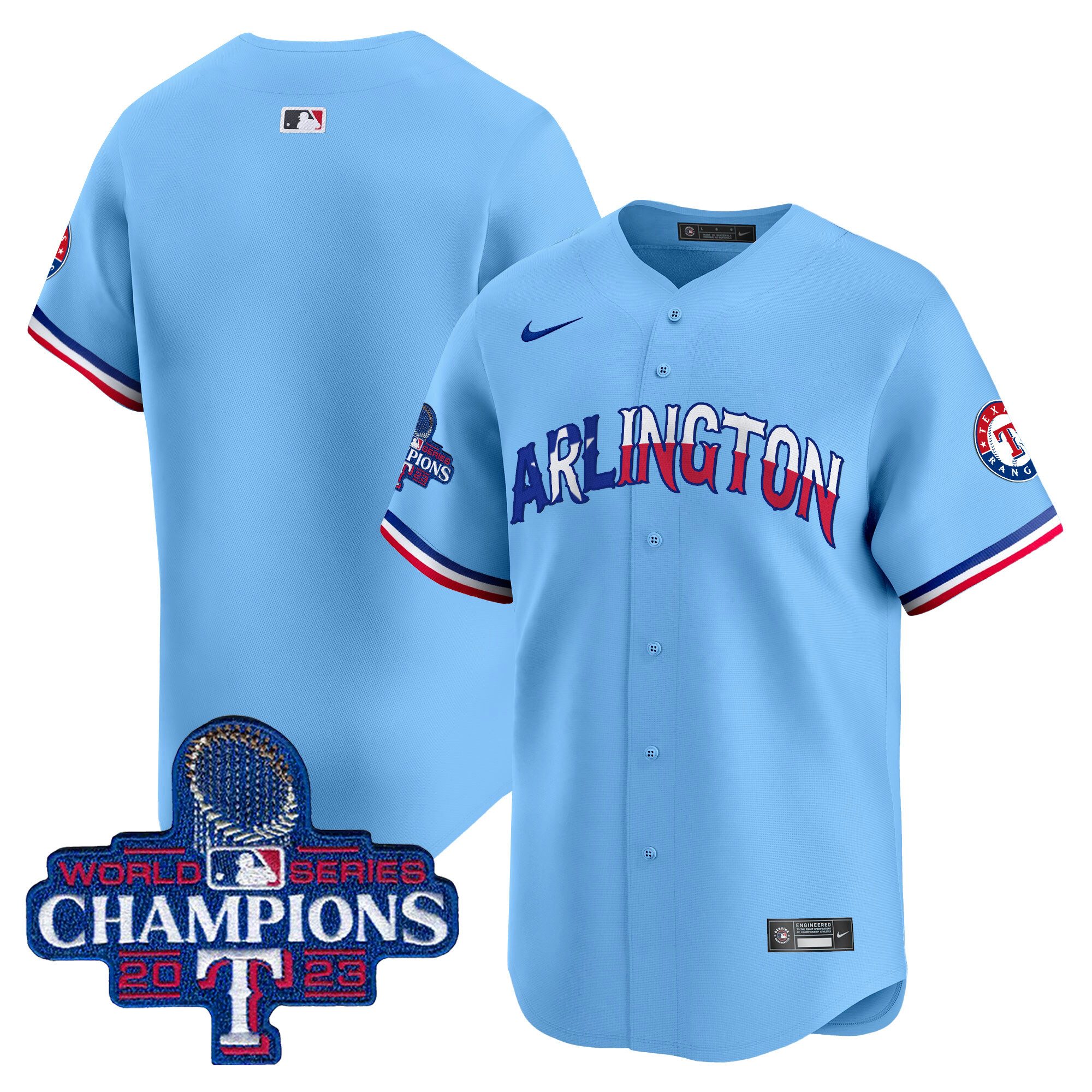 Men's Texas Rangers Arlington Champions Vapor Premier Limited Jersey - All Stitched