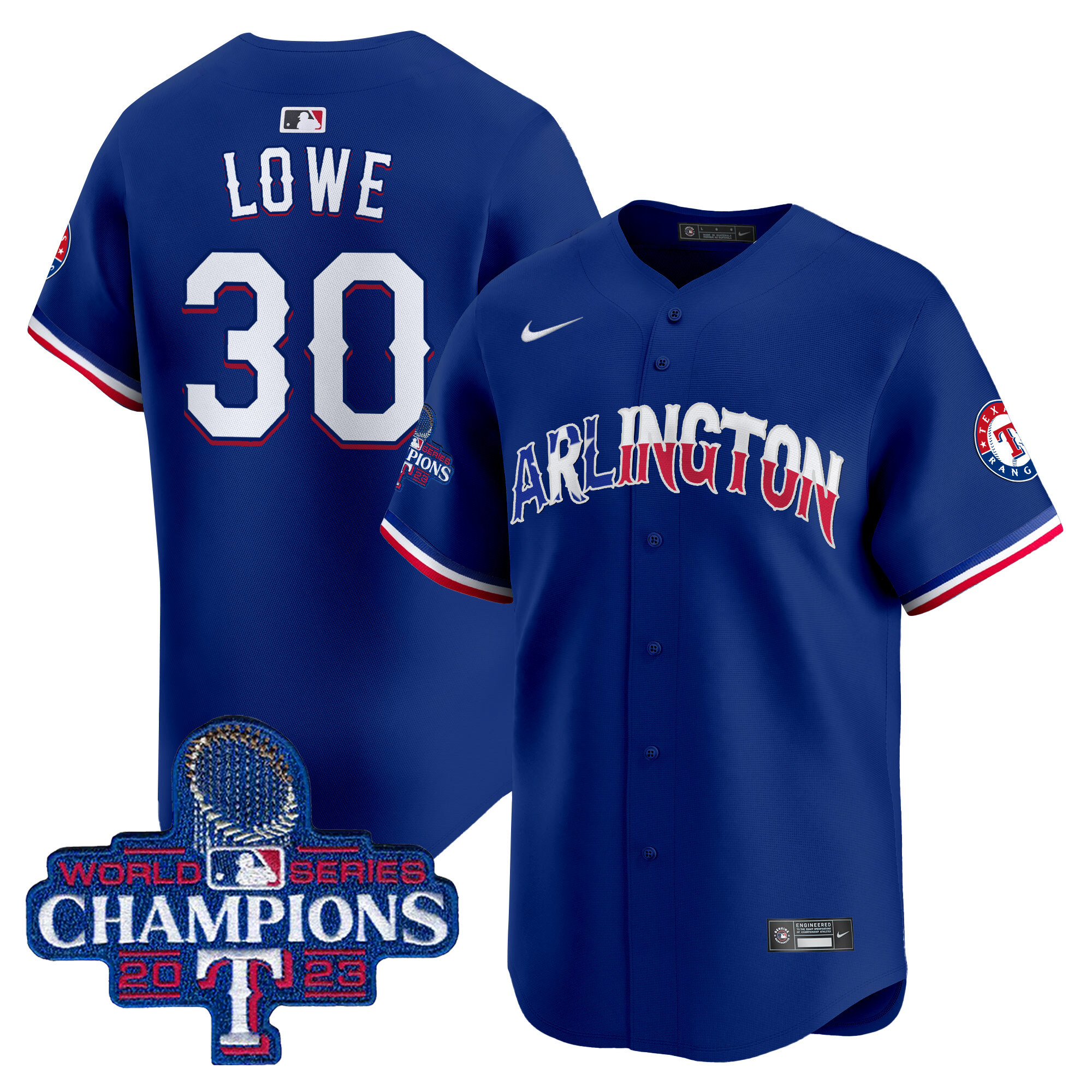 Men's Texas Rangers Arlington Champions Vapor Premier Limited Jersey - All Stitched