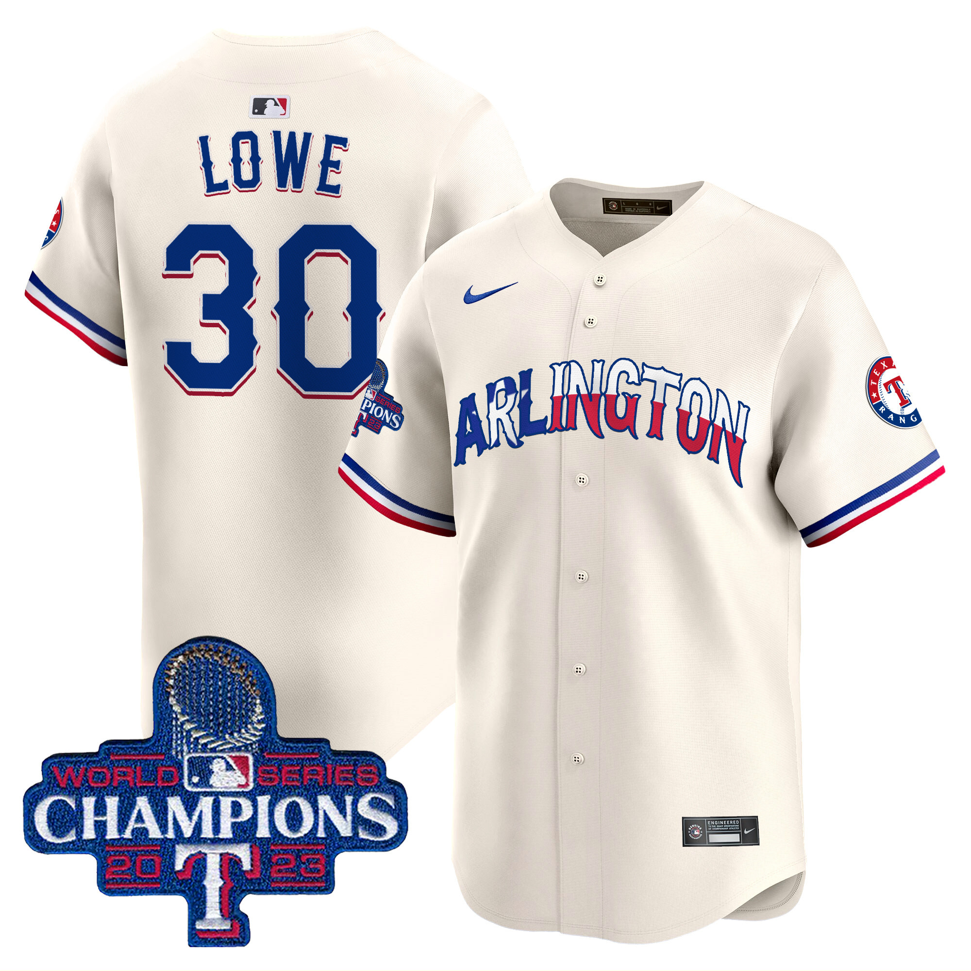 Men's Texas Rangers Arlington Champions Vapor Premier Limited Jersey - All Stitched