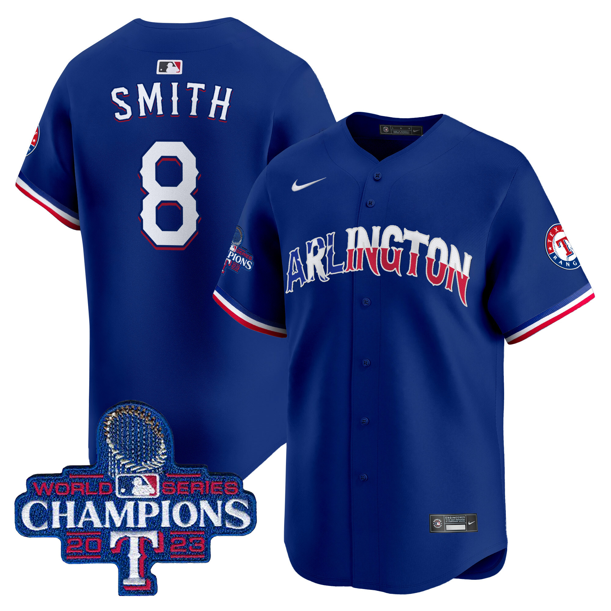 Men's Texas Rangers Arlington Champions Vapor Premier Limited Jersey - All Stitched